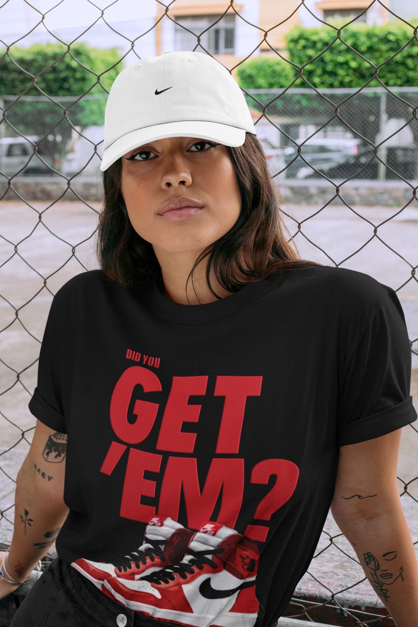 Did You Get 'Em Unisex Tops - Air Jordan 1 Varsity Red