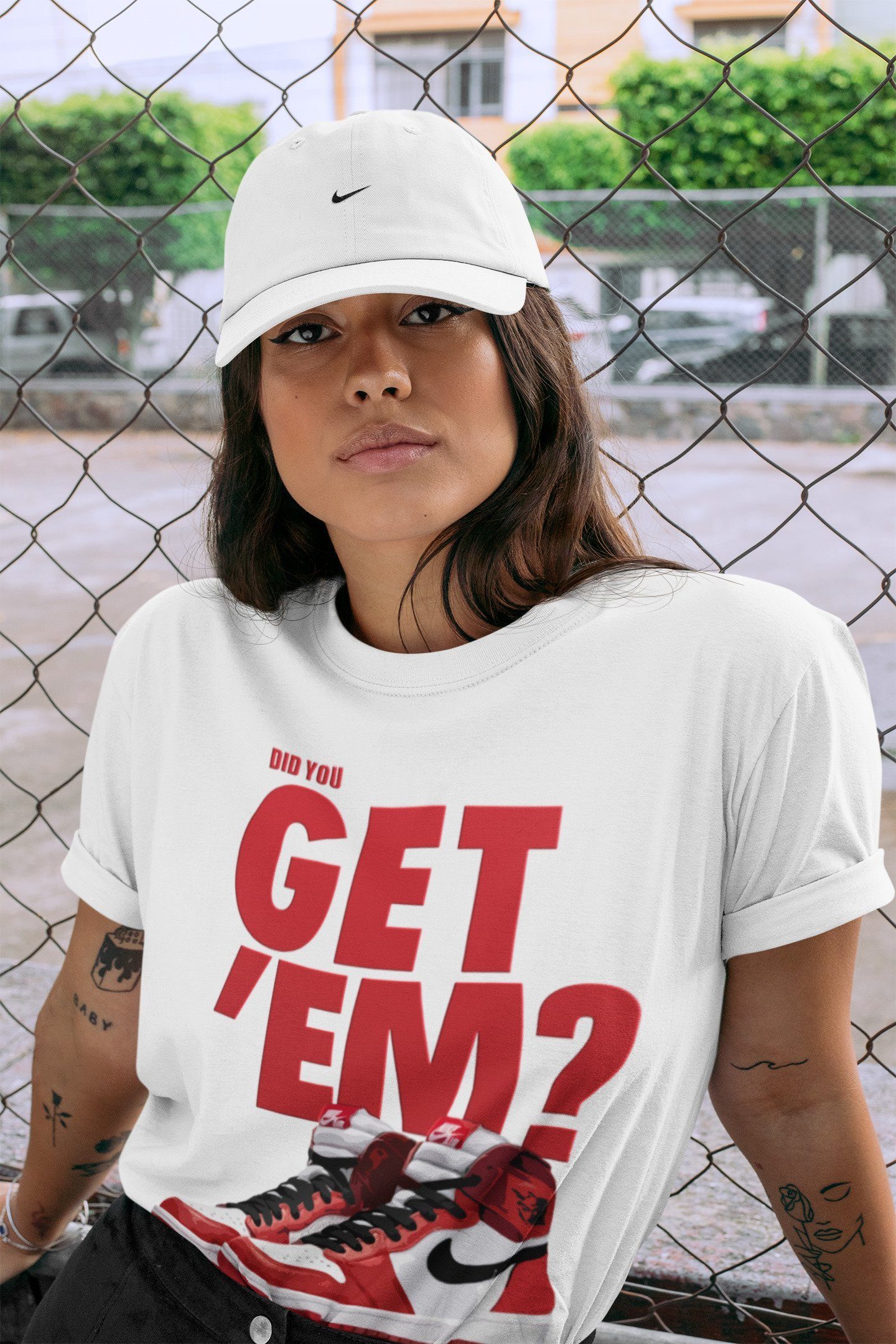 Did You Get 'Em Unisex Tops - Air Jordan 1 Varsity Red