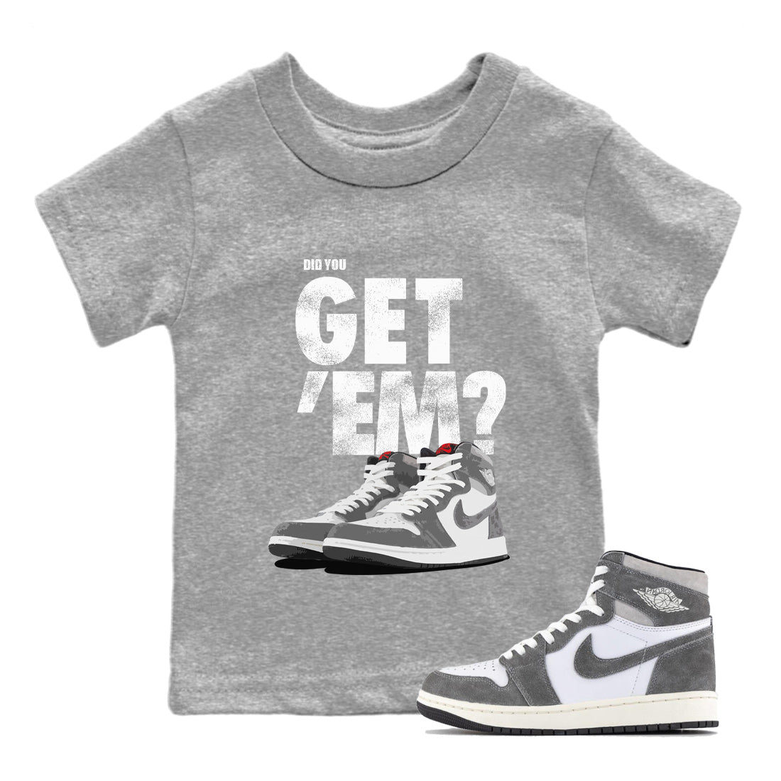 Did You Get 'Em Kids Tops - Air Jordan 1 Washed Heritage