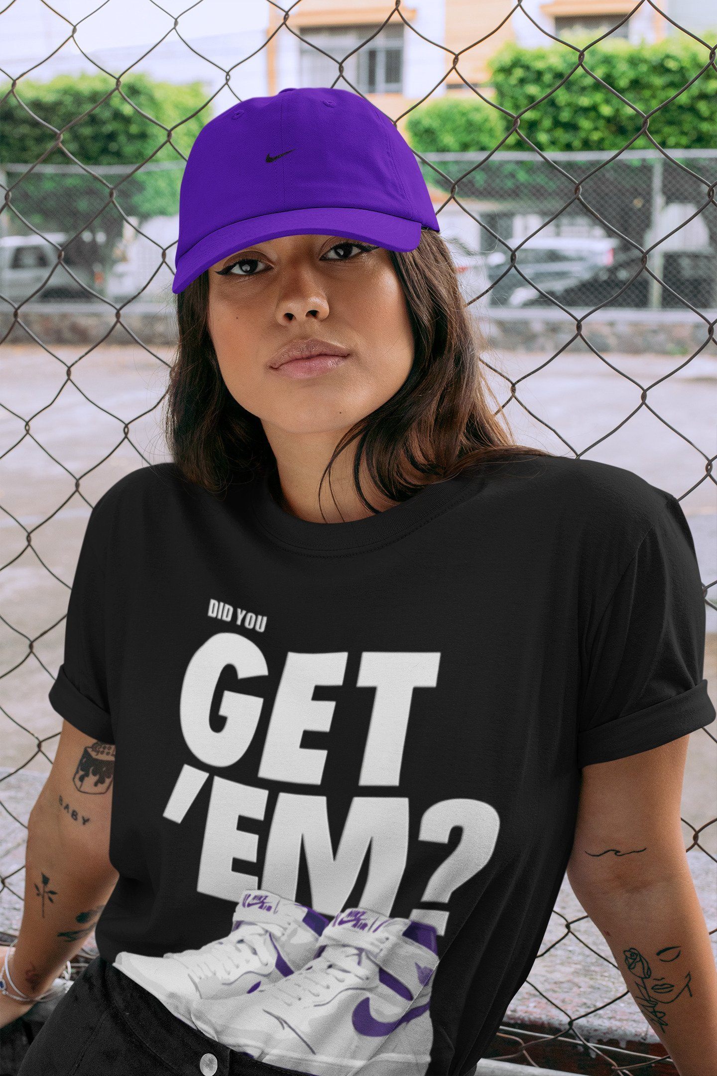 Did You Get 'Em Unisex Tops - Air Jordan 1 WMNS Court Purple