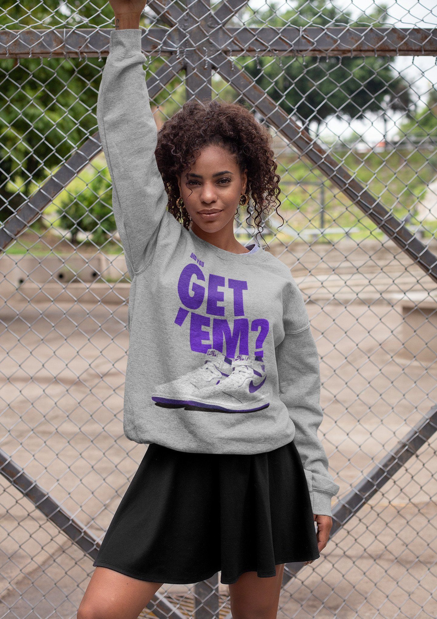 Did You Get 'Em Unisex Tops - Air Jordan 1 WMNS Court Purple