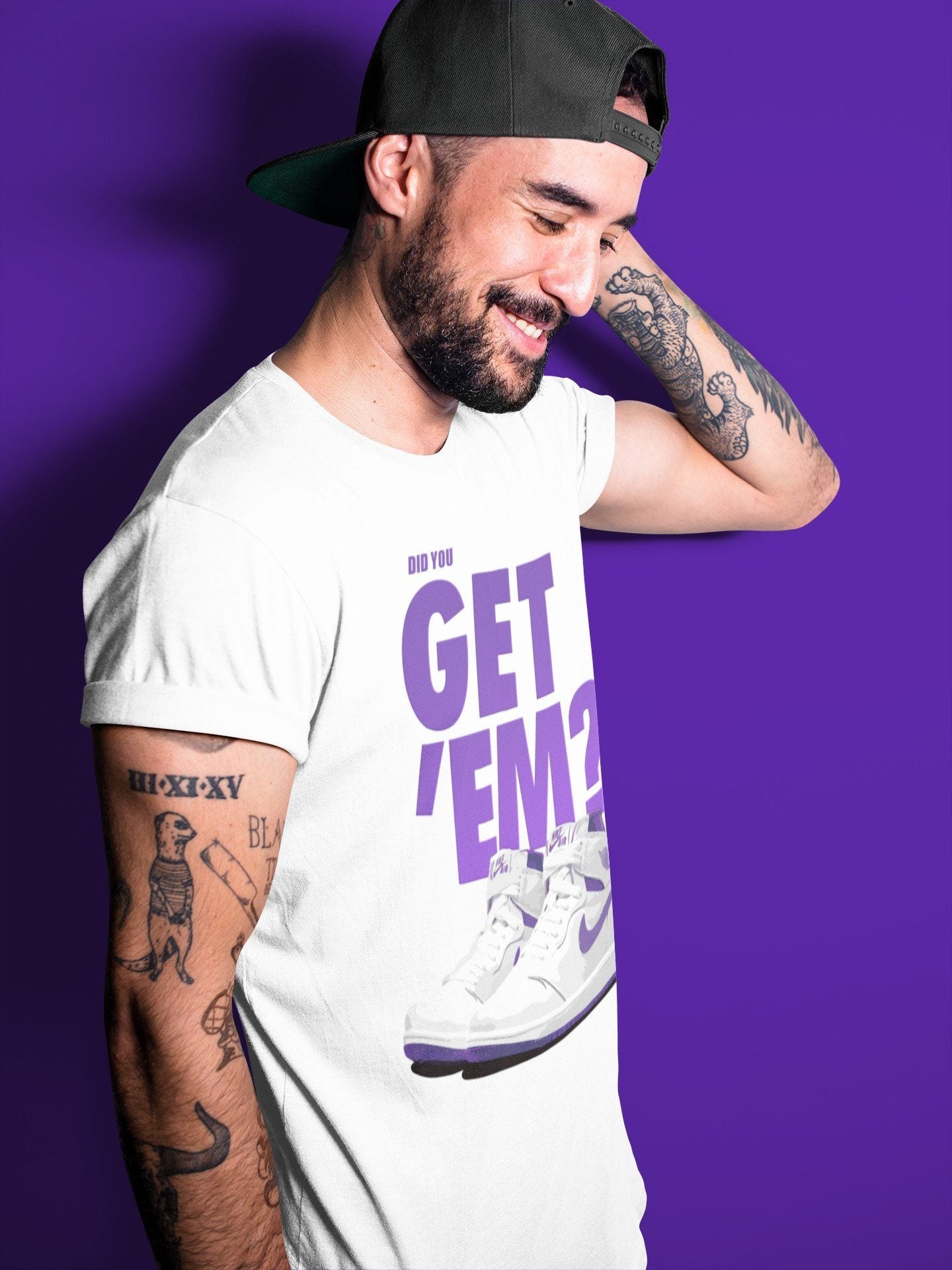 Did You Get 'Em Unisex Tops - Air Jordan 1 WMNS Court Purple