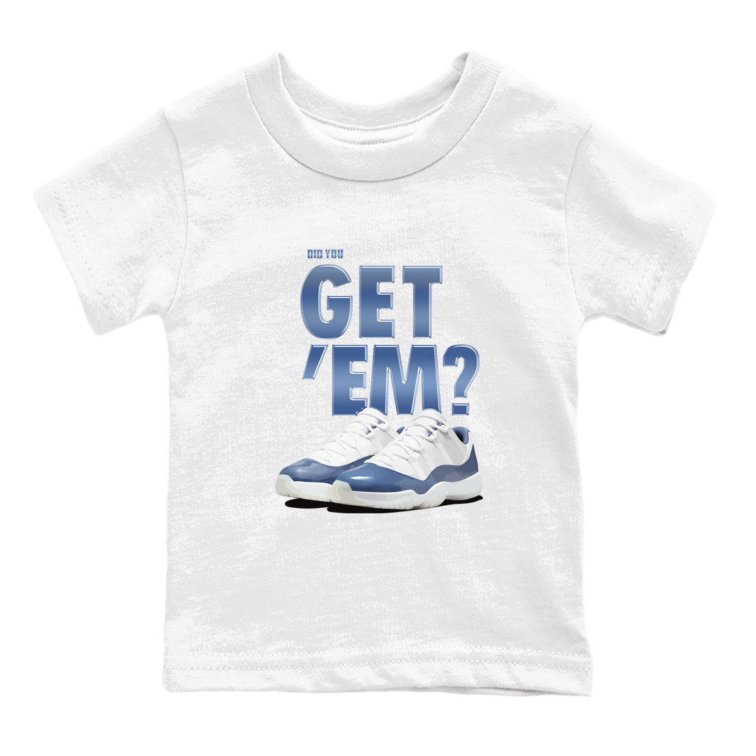 Did You Get 'Em snkmatch Tees Kids - Air Jordan 11 Diffused Blue