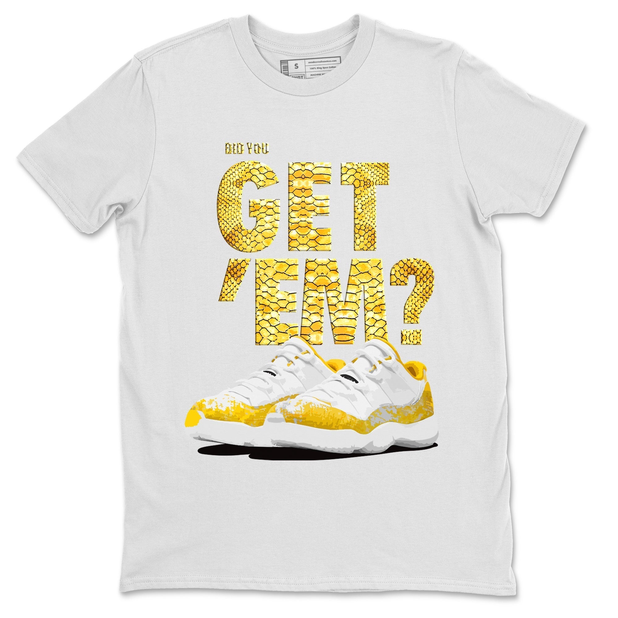 Did You Get 'Em Unisex Tops - Air Jordan 11 Yellow Python