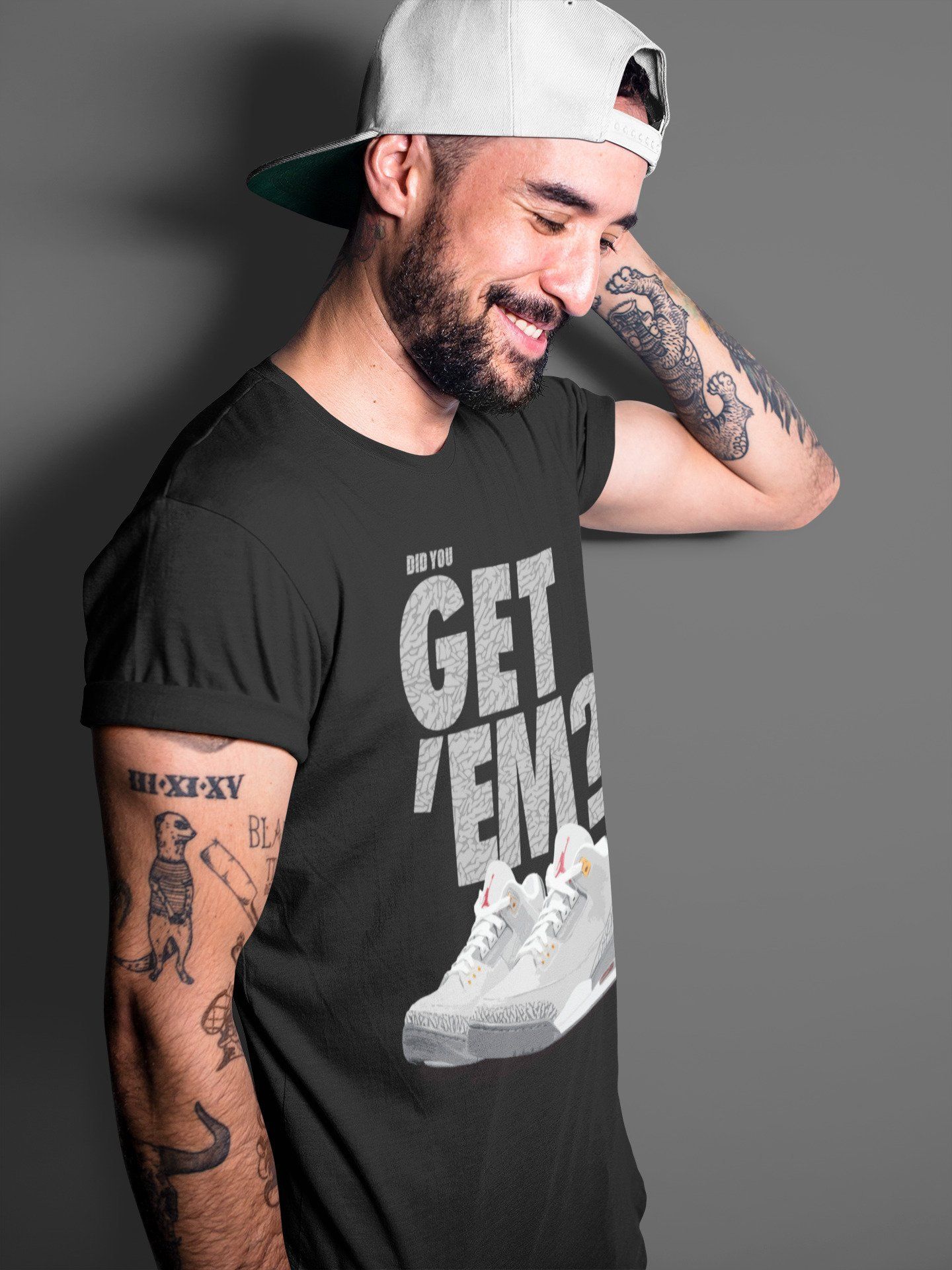 Did You Get 'Em Unisex Tops - Air Jordan 3 Cool Grey