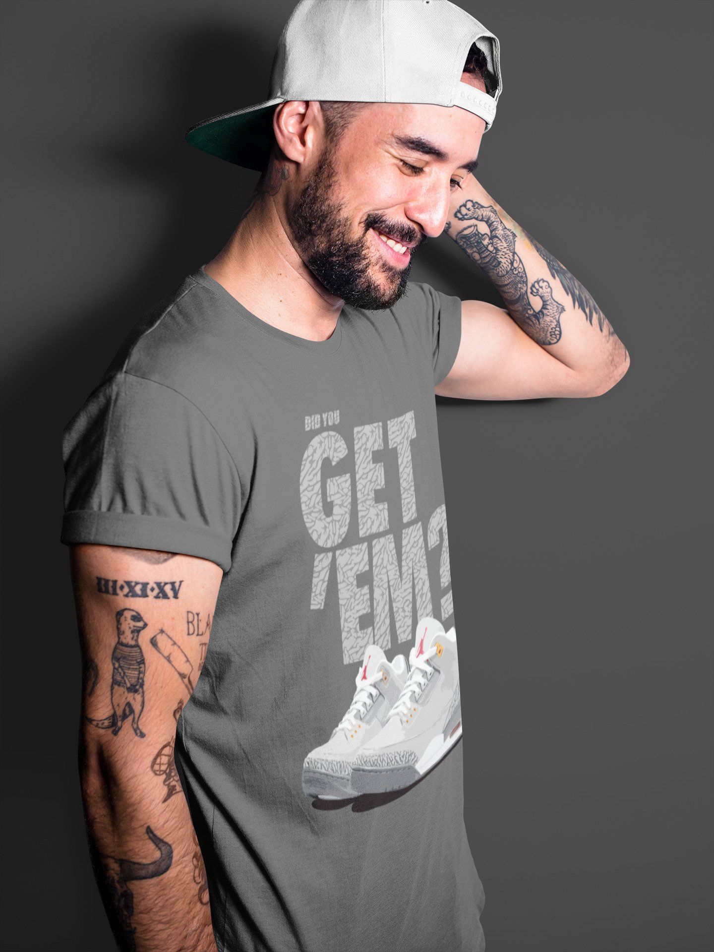 Did You Get 'Em Unisex Tops - Air Jordan 3 Cool Grey