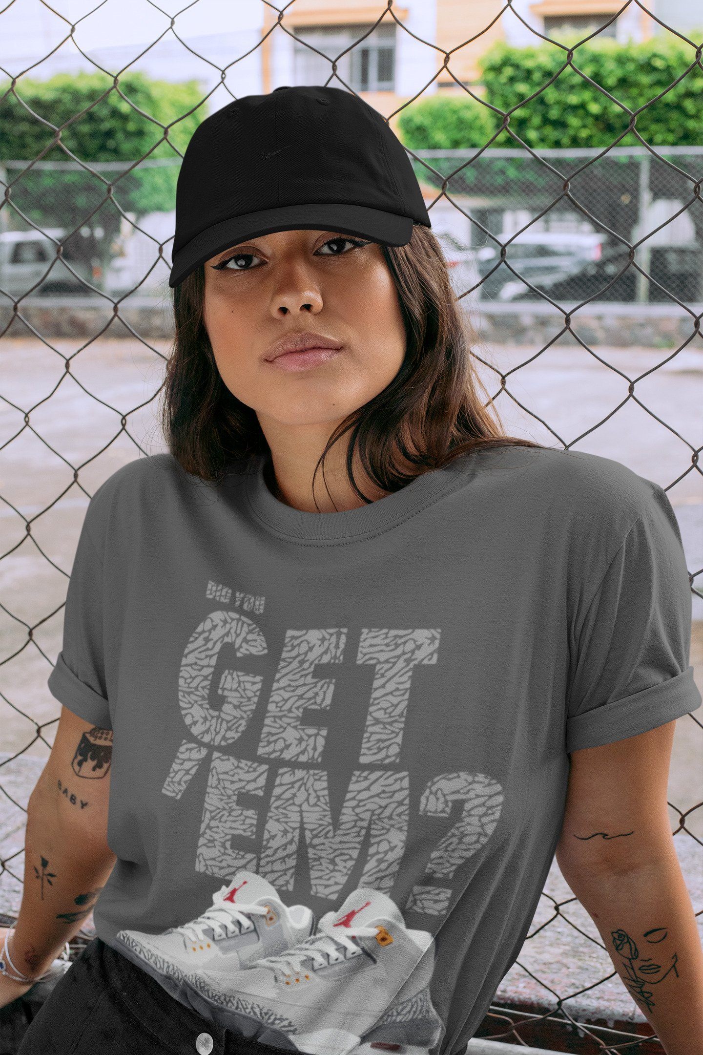 Did You Get 'Em Unisex Tops - Air Jordan 3 Cool Grey