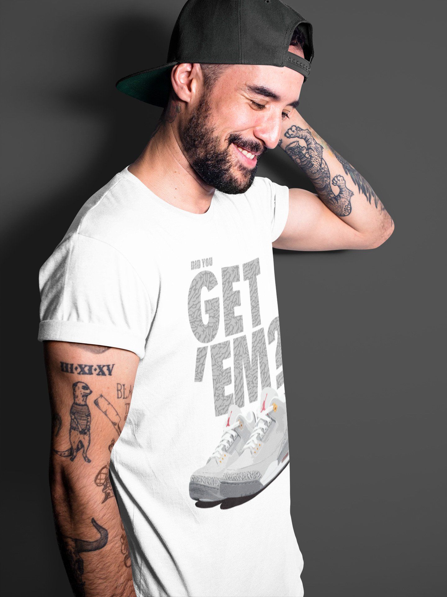 Did You Get 'Em Unisex Tops - Air Jordan 3 Cool Grey
