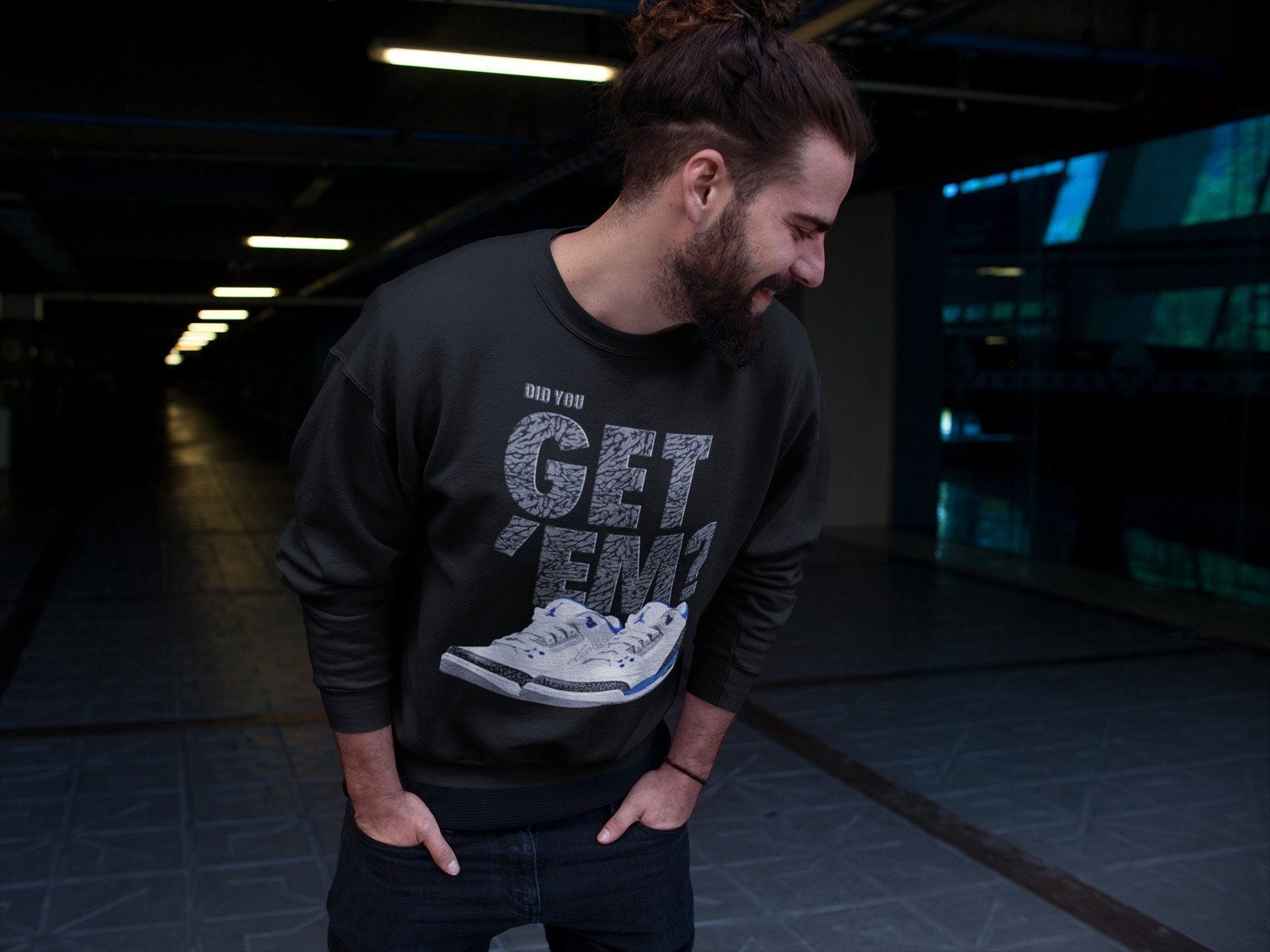Did You Get 'Em Unisex Tops - Air Jordan 3 Racer Blue