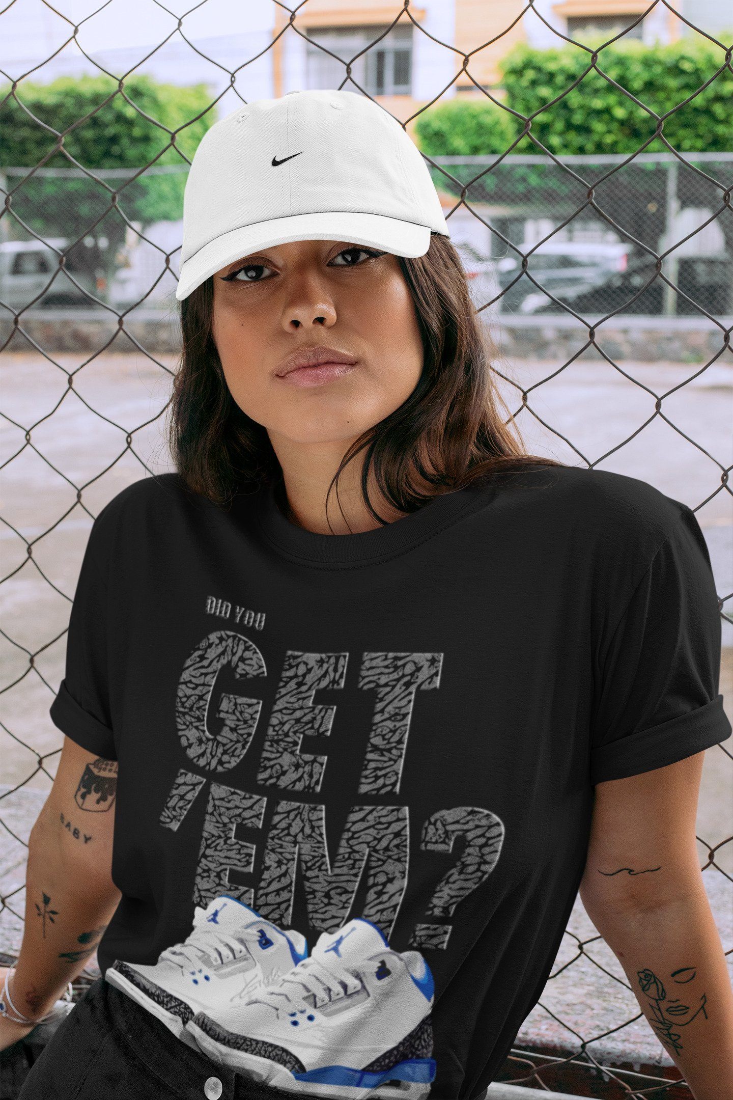Did You Get 'Em Unisex Tops - Air Jordan 3 Racer Blue