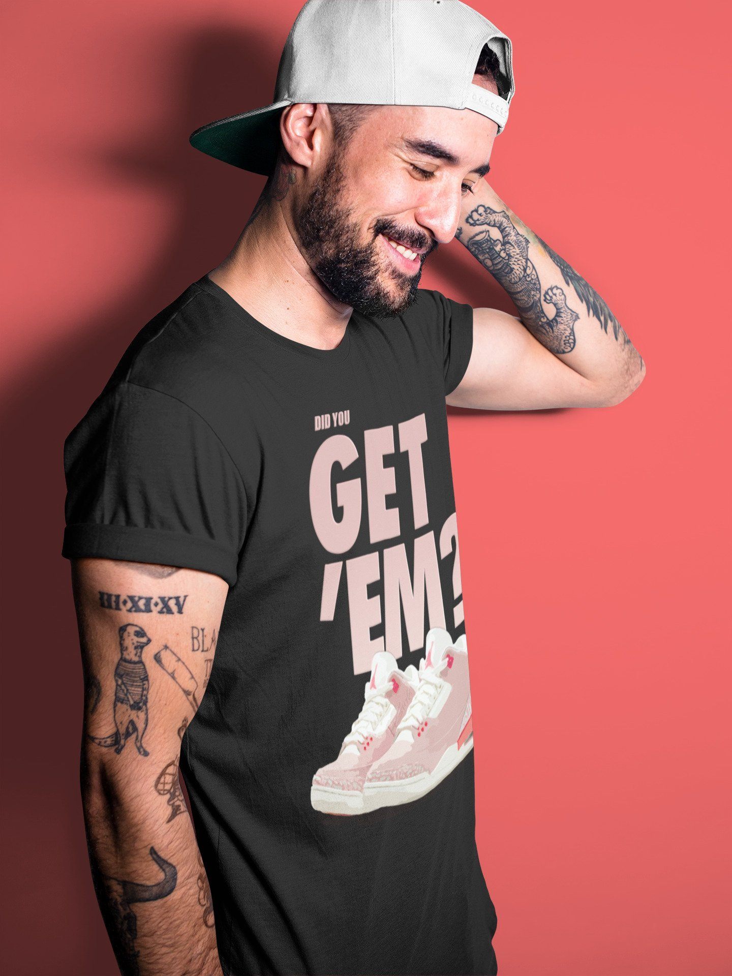 Did You Get 'Em Unisex Tops - Air Jordan 3 Rust Pink