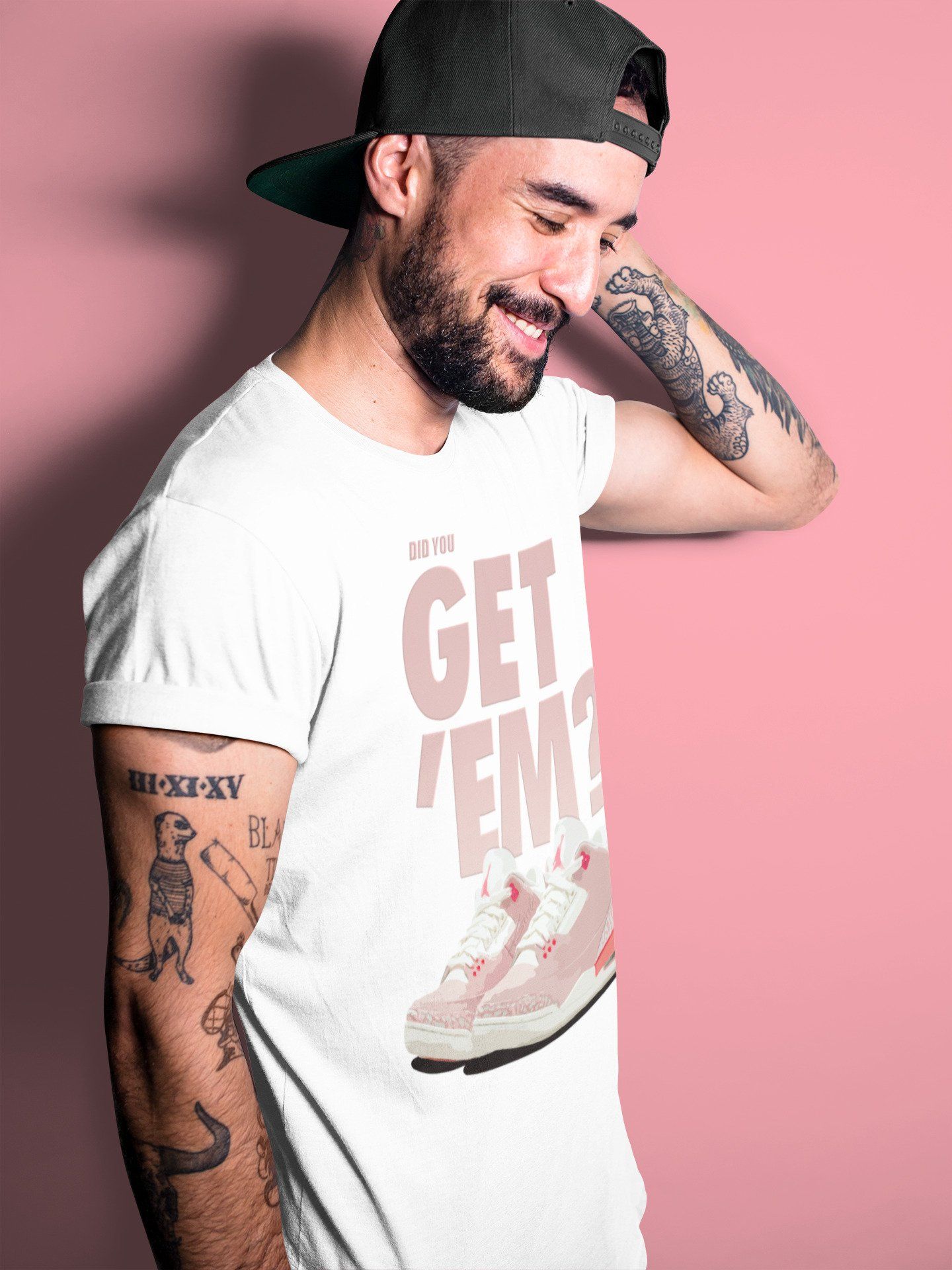 Did You Get 'Em Unisex Tops - Air Jordan 3 Rust Pink