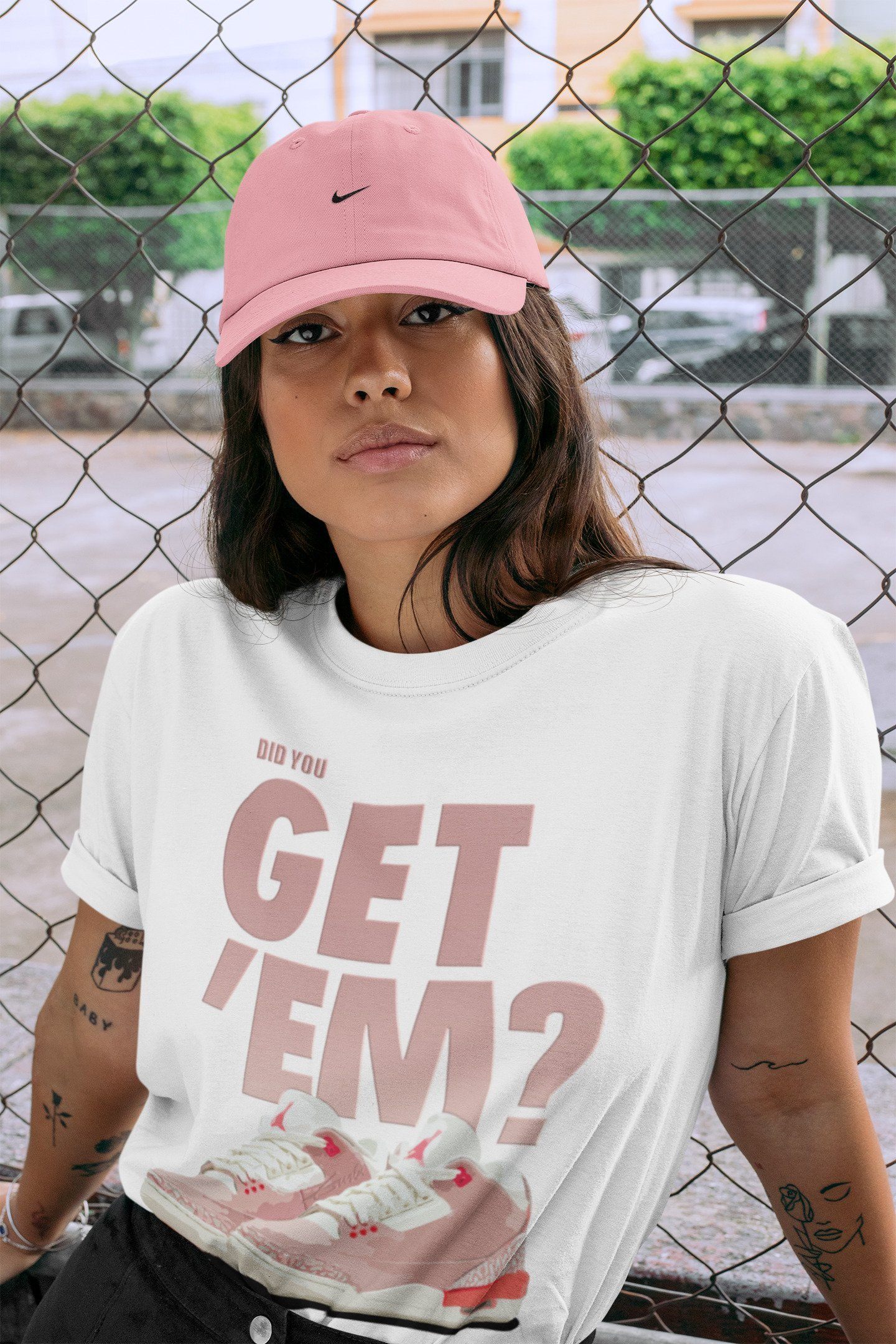 Did You Get 'Em Unisex Tops - Air Jordan 3 Rust Pink