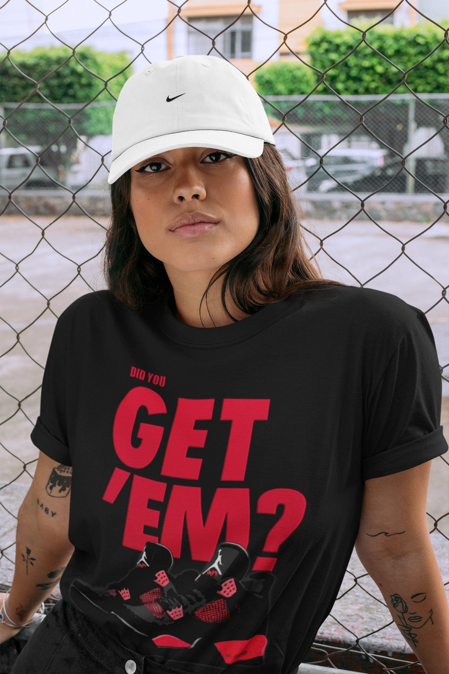 Did You Get 'Em Unisex Tops - Air Jordan 4 Red Thunder
