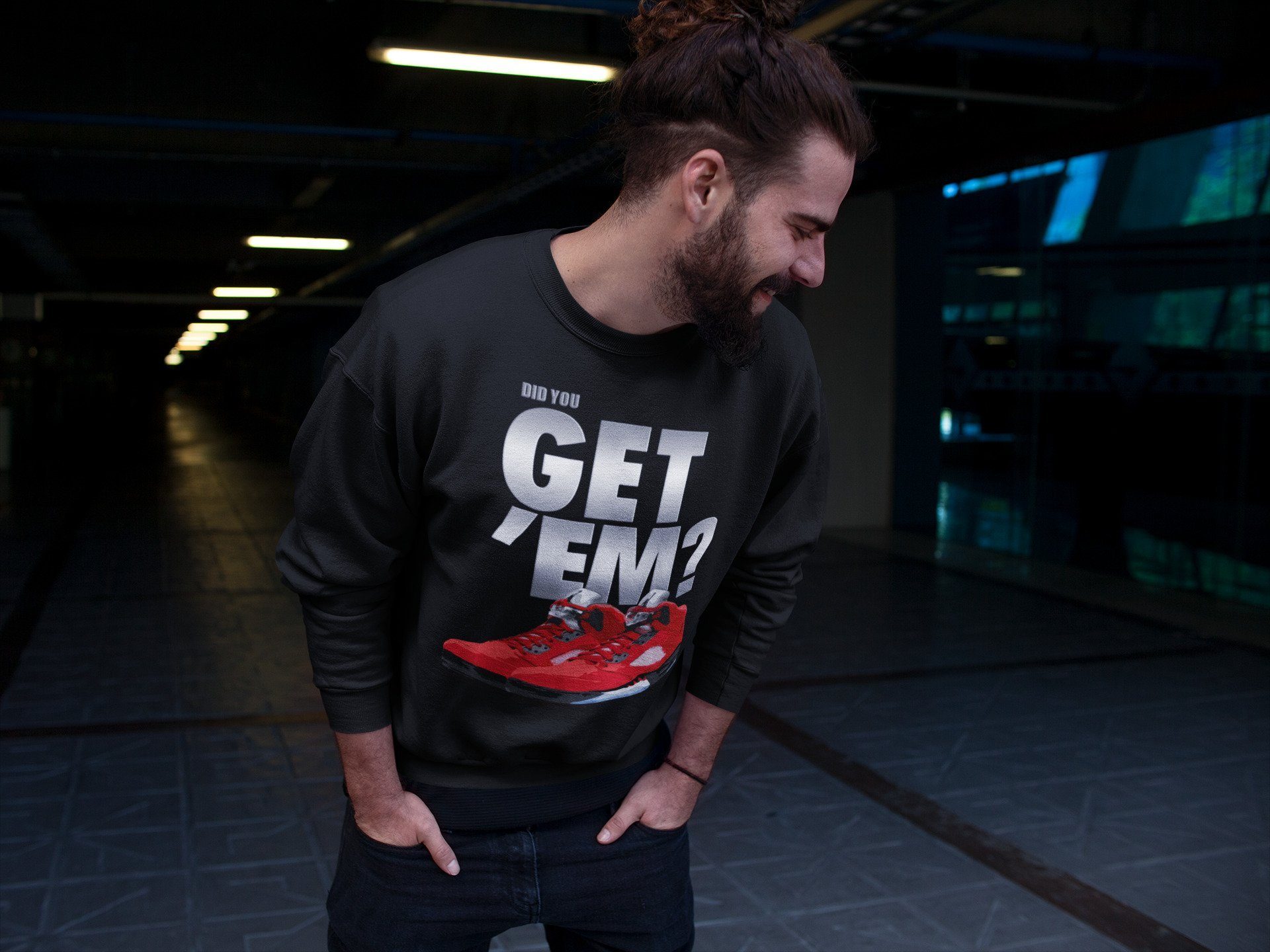 Did You Get 'Em Unisex Tops - Air Jordan 5 Raging Bull