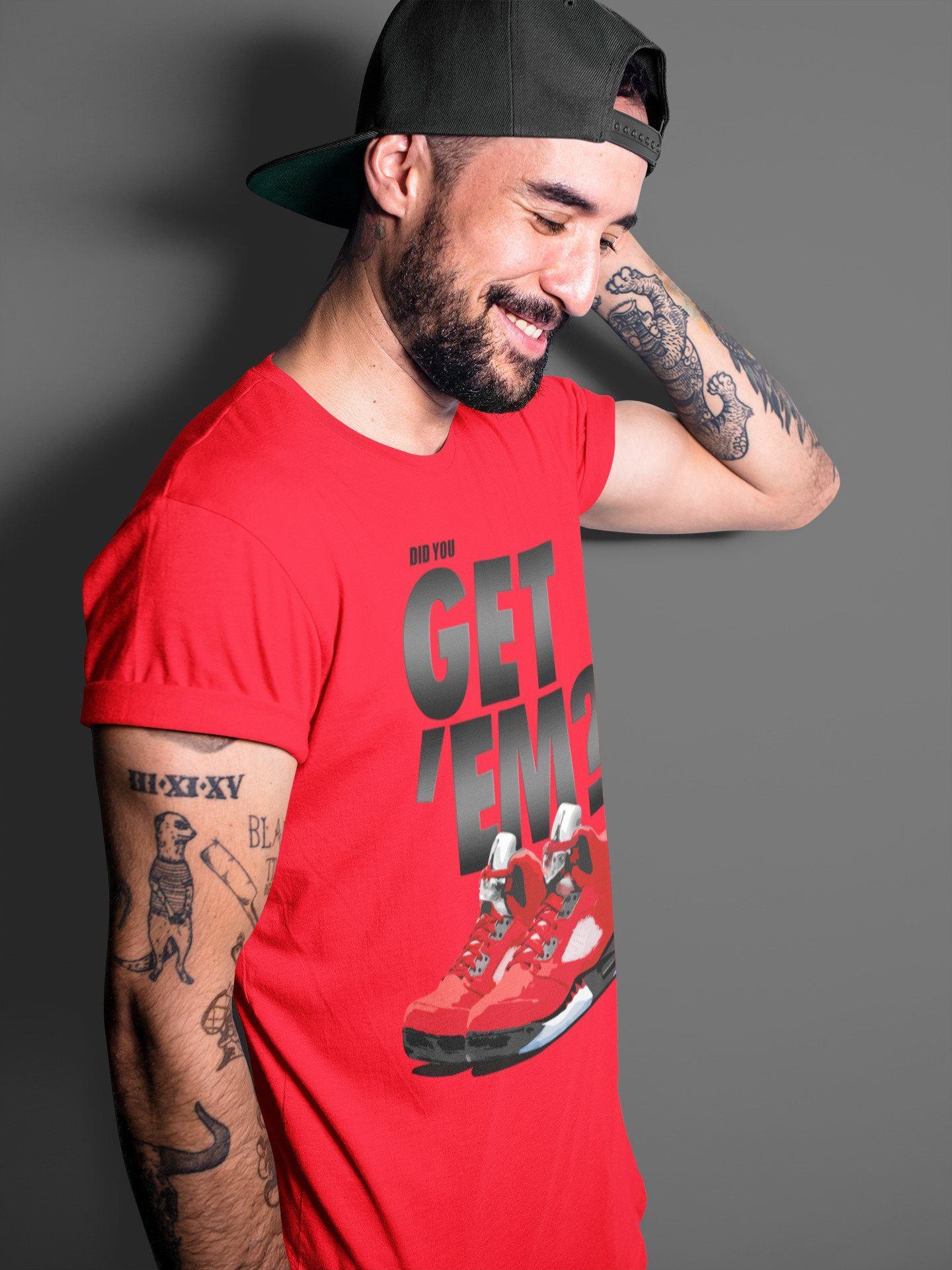 Did You Get 'Em Unisex Tops - Air Jordan 5 Raging Bull