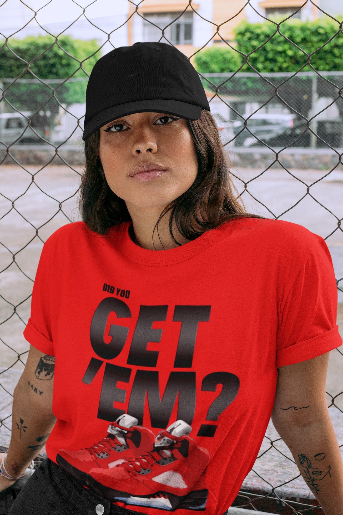 Did You Get 'Em Unisex Tops - Air Jordan 5 Raging Bull