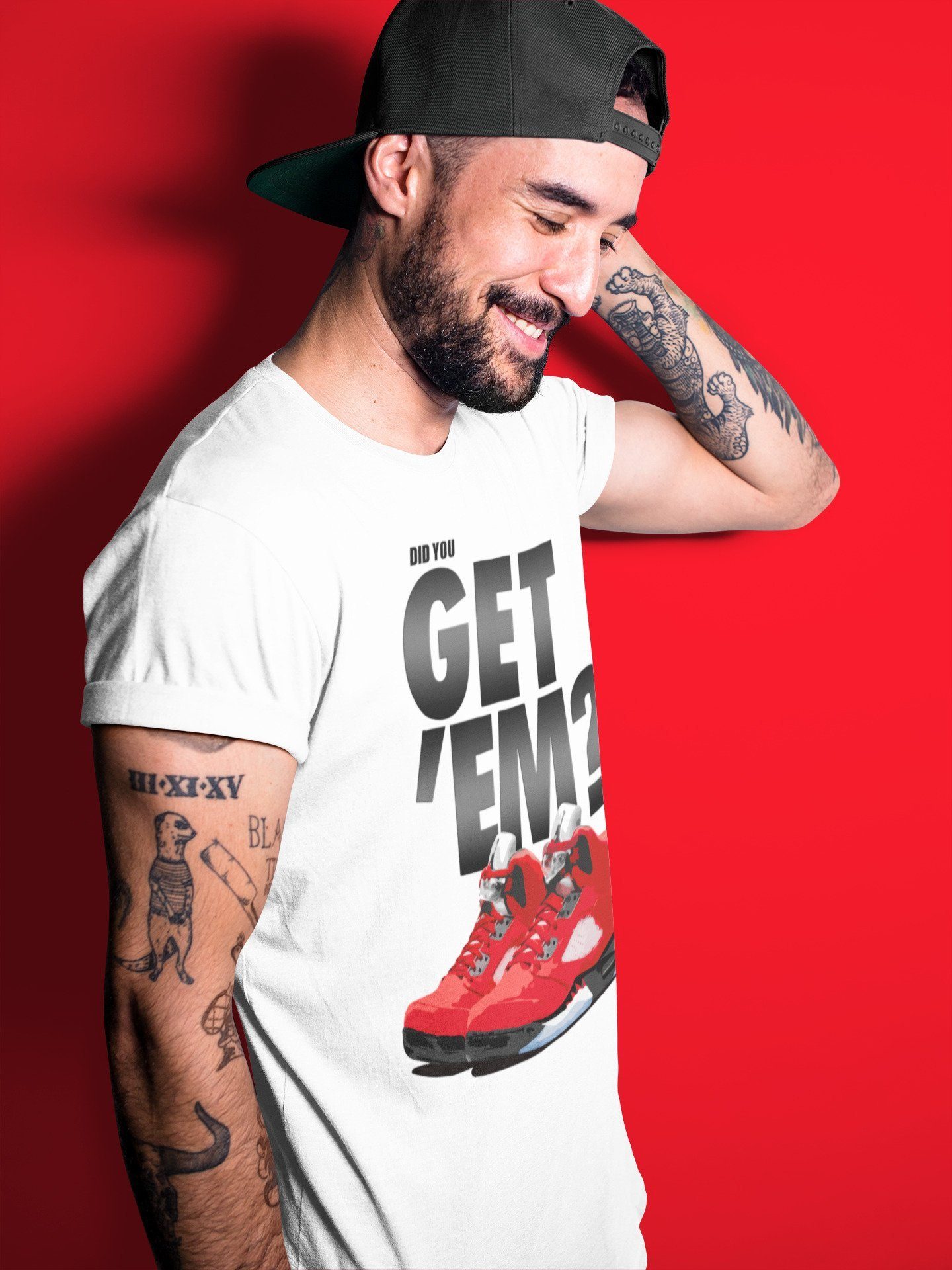 Did You Get 'Em Unisex Tops - Air Jordan 5 Raging Bull