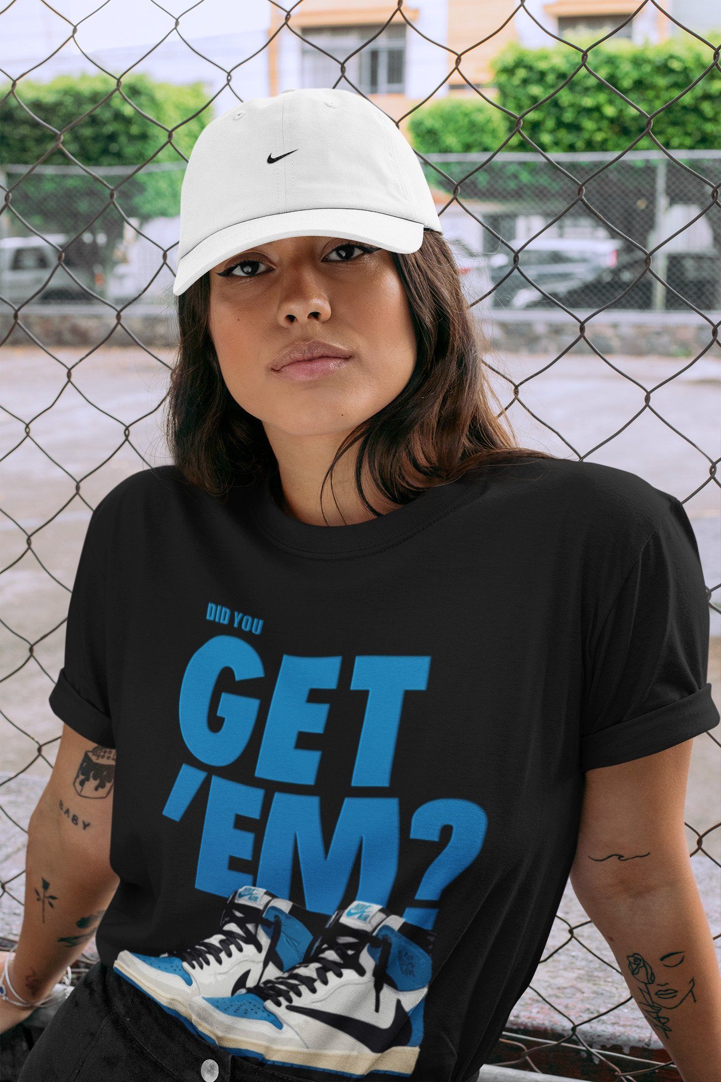 Did You Get 'Em Unisex Tops - Air Jordan 1 Travis Scott Fragment