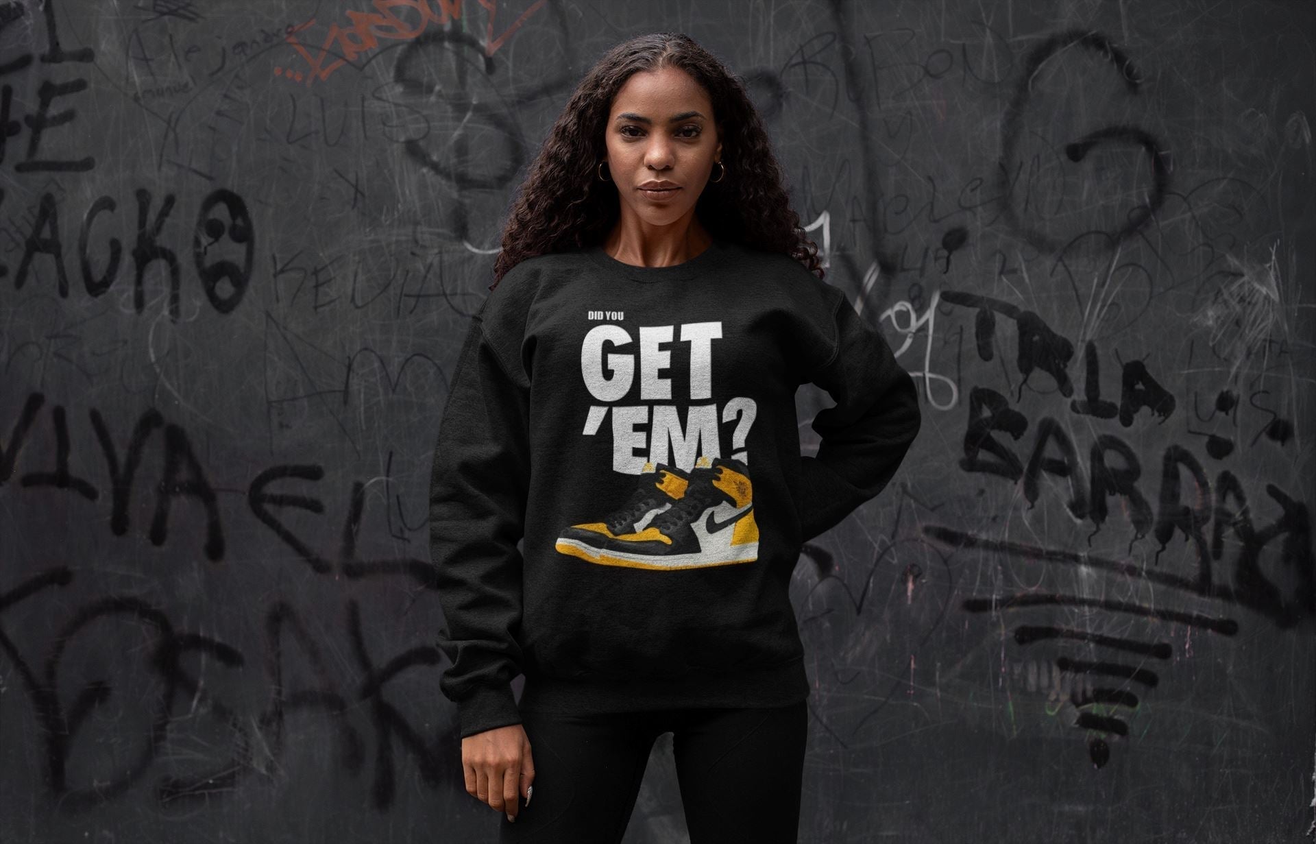 Did You Get 'Em Unisex Tops - Air Jordan 1 Yellow Toe