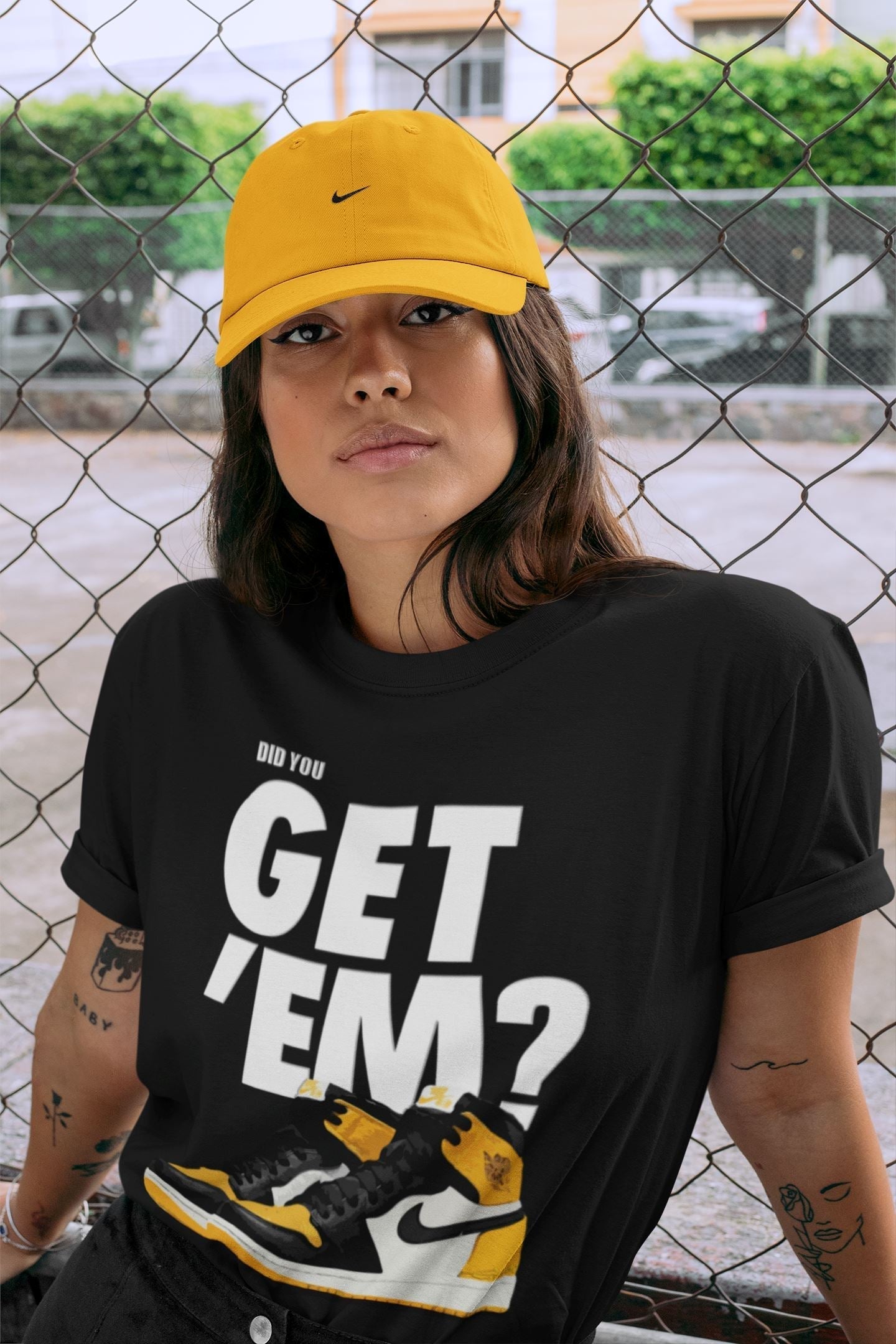 Did You Get 'Em Unisex Tops - Air Jordan 1 Yellow Toe