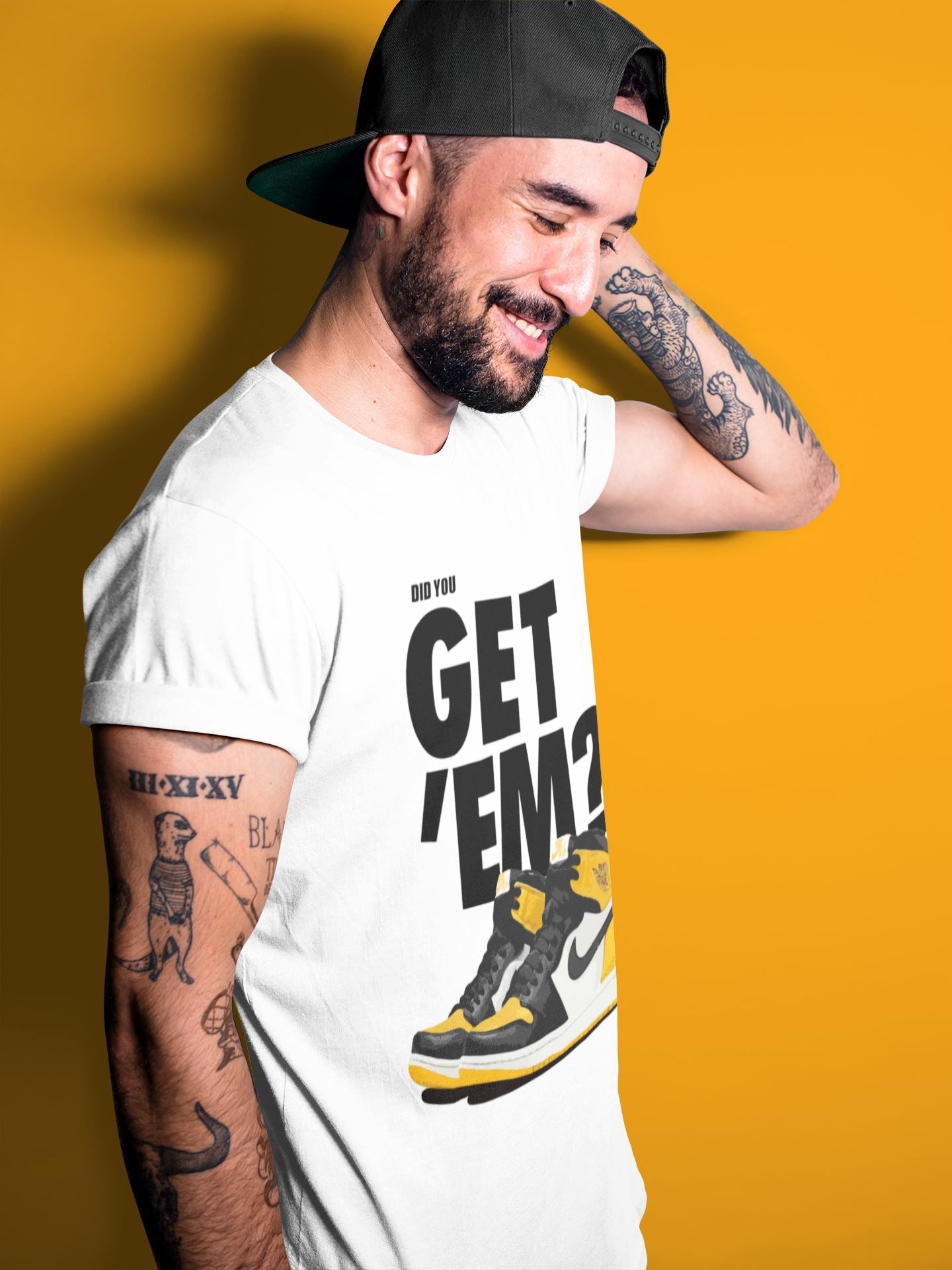 Did You Get 'Em Unisex Tops - Air Jordan 1 Yellow Toe