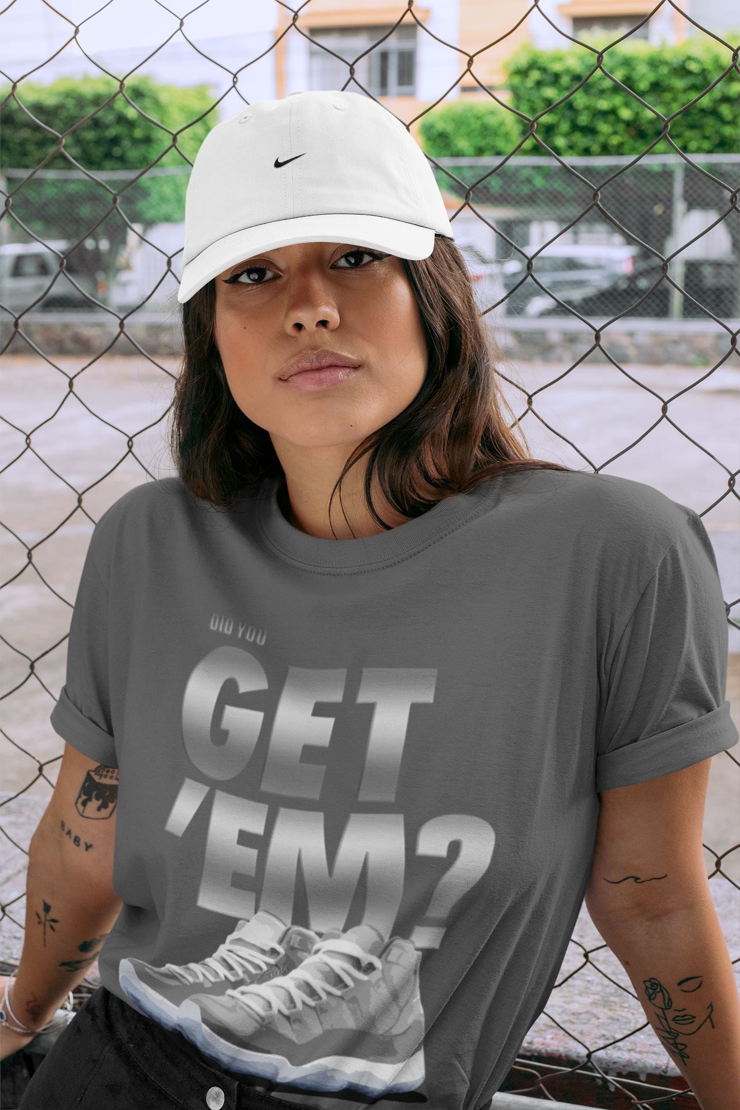 Did You Get 'Em Unisex Tops - Air Jordan 11 Cool Grey