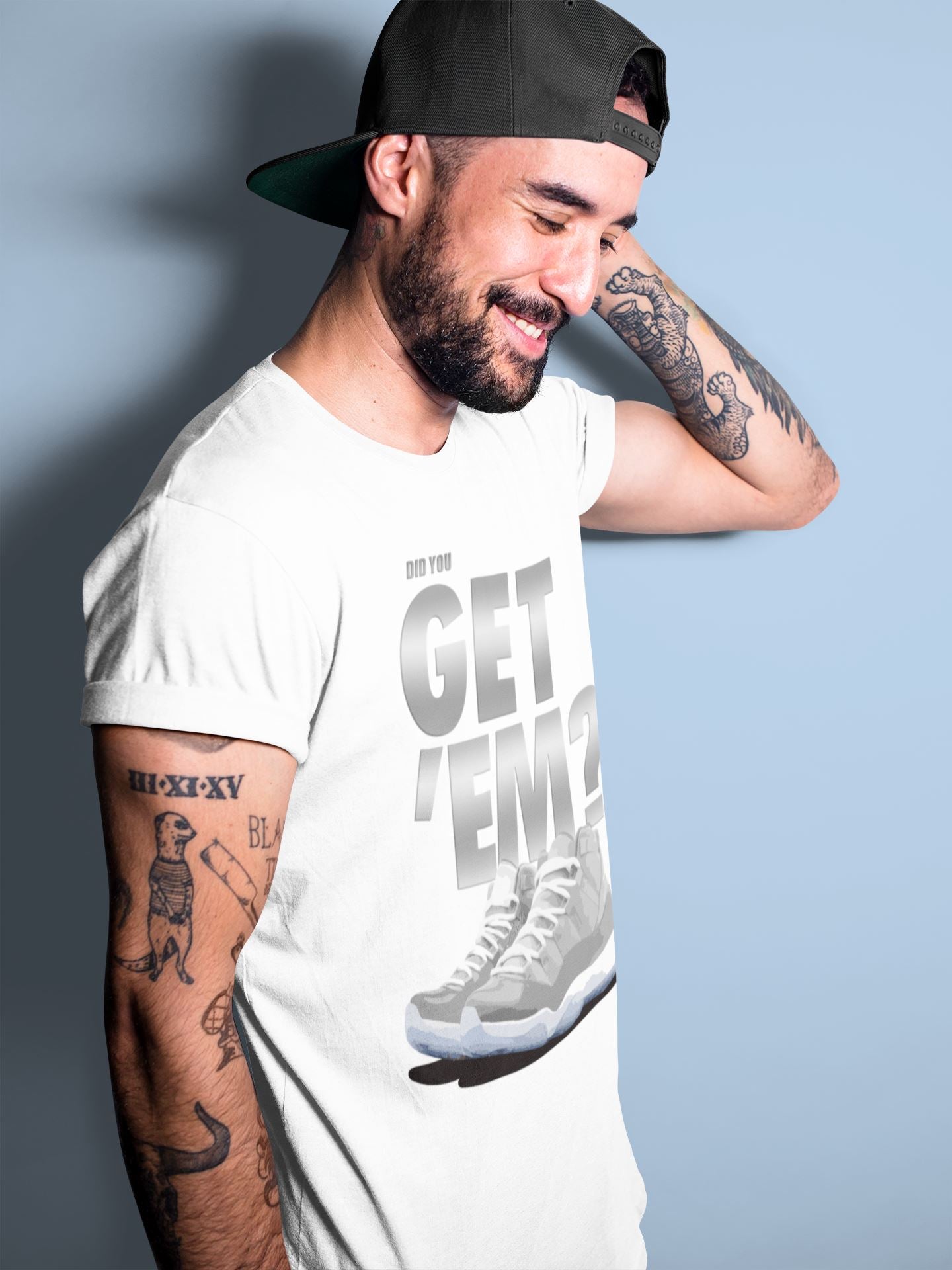 Did You Get 'Em Unisex Tops - Air Jordan 11 Cool Grey