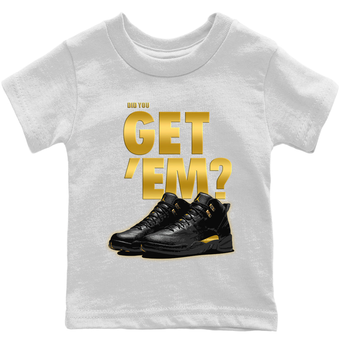 Did You Get 'Em Kids Tops - Air Jordan 12 Black Taxi
