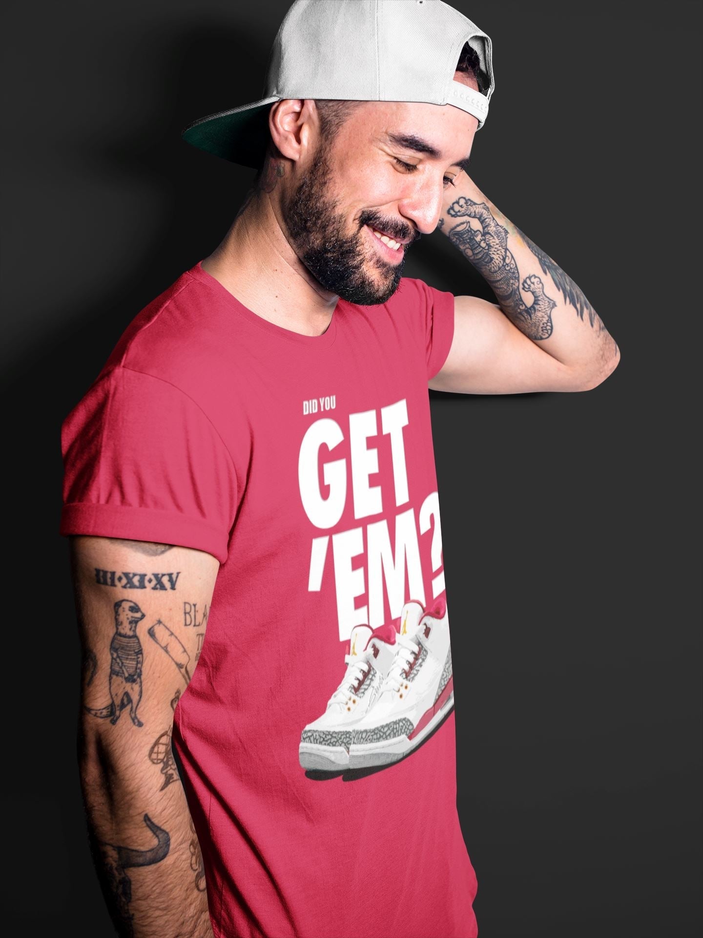 Did You Get 'Em Unisex Tops - Air Jordan 3 Cardinal