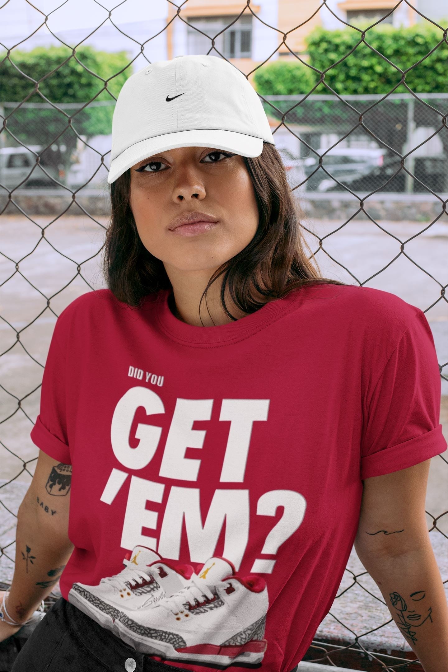 Did You Get 'Em Unisex Tops - Air Jordan 3 Cardinal