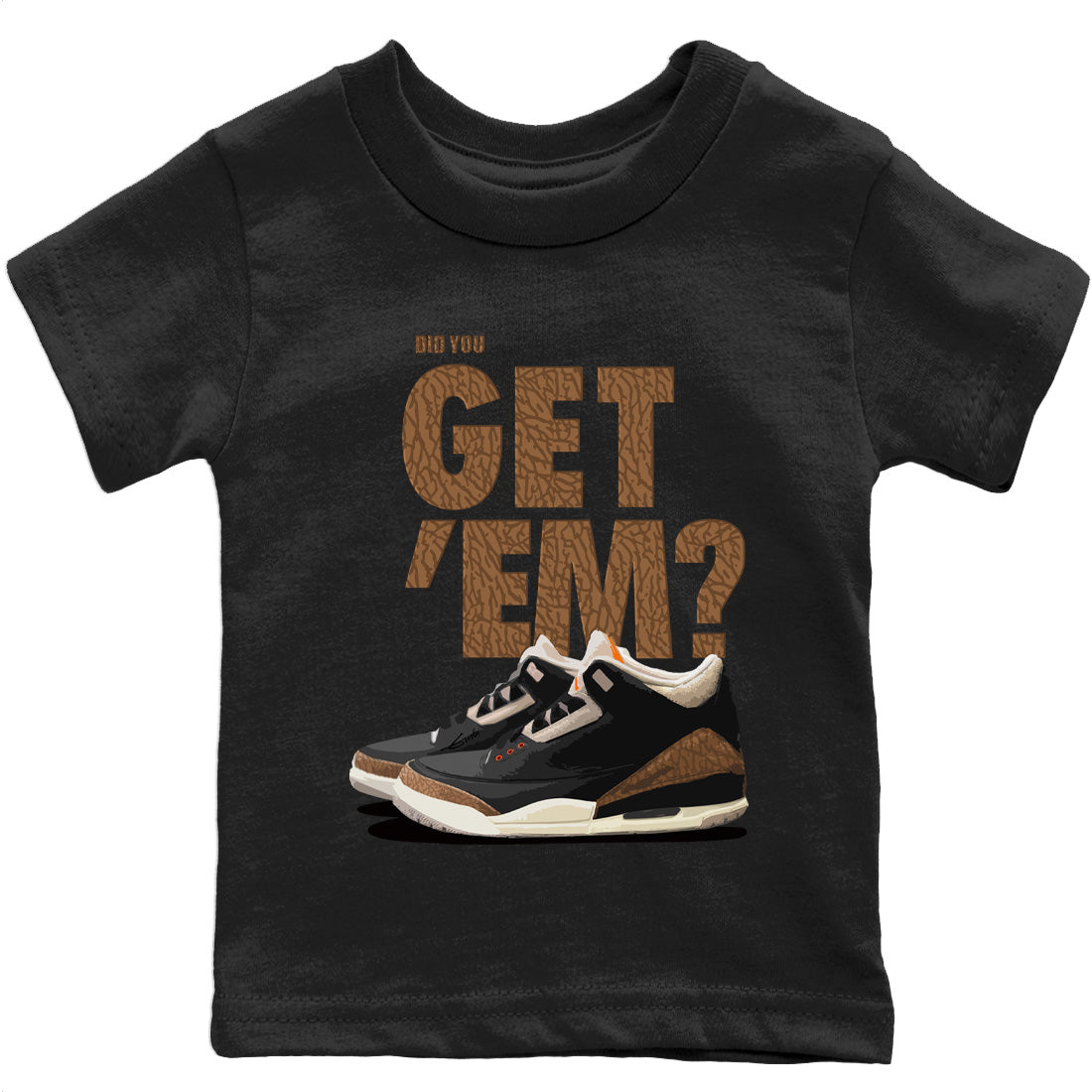 Did You Get 'Em Kids Tops - Air Jordan 3 Desert Elephant