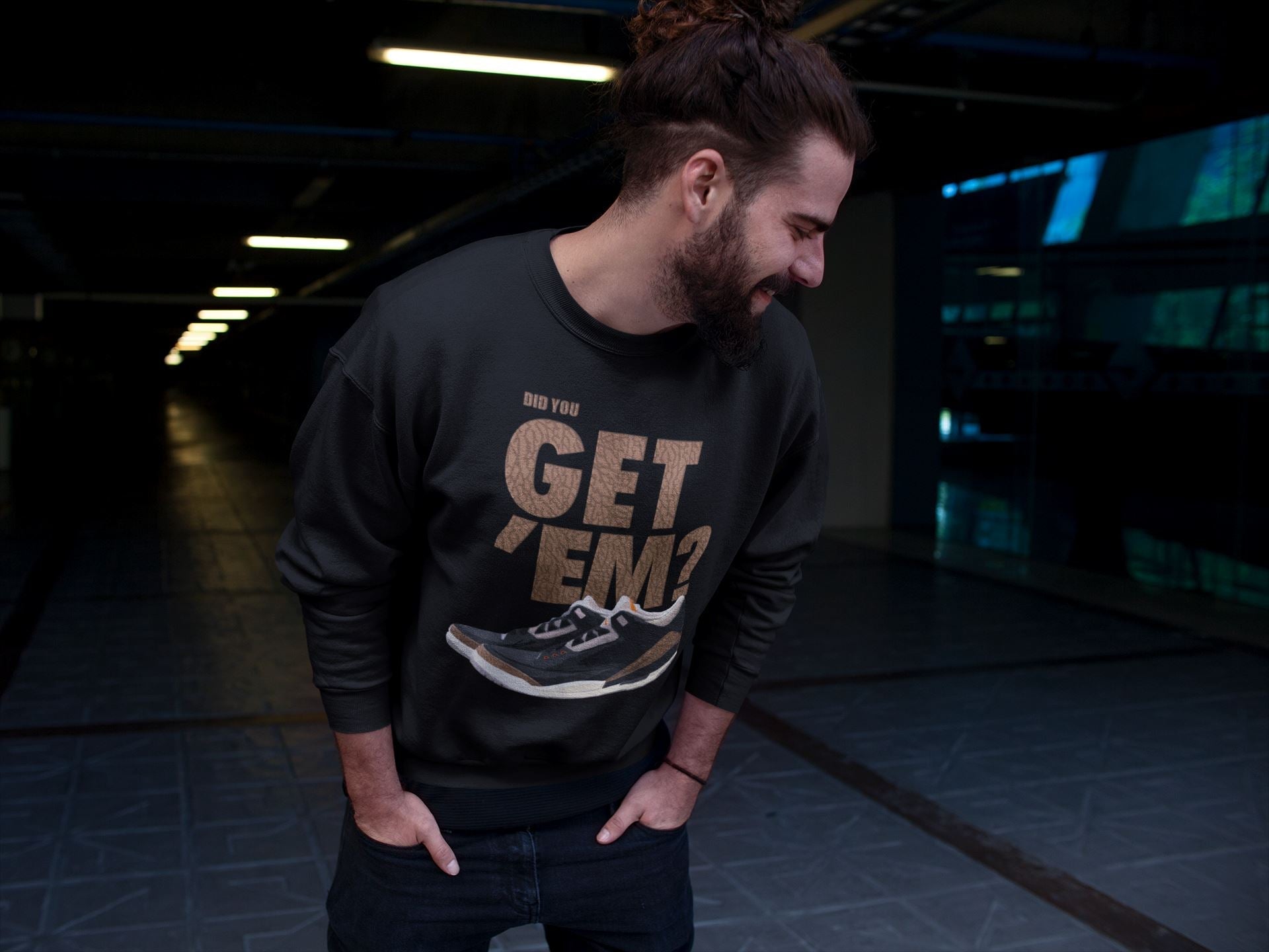 Did You Get 'Em Unisex Tops - Air Jordan 3 Desert Elephant
