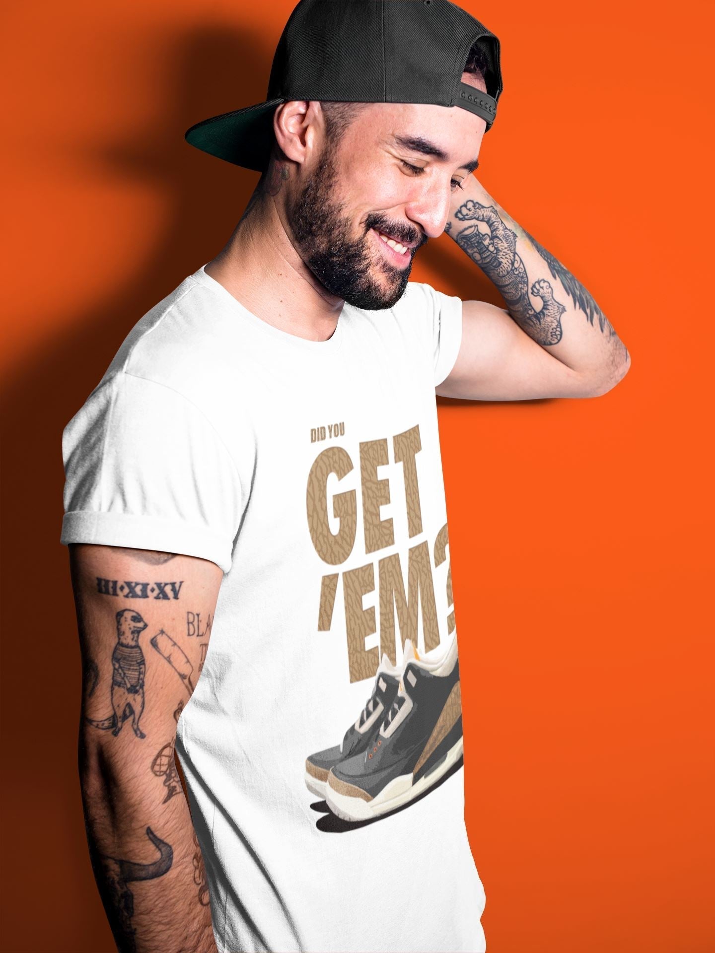 Did You Get 'Em Unisex Tops - Air Jordan 3 Desert Elephant