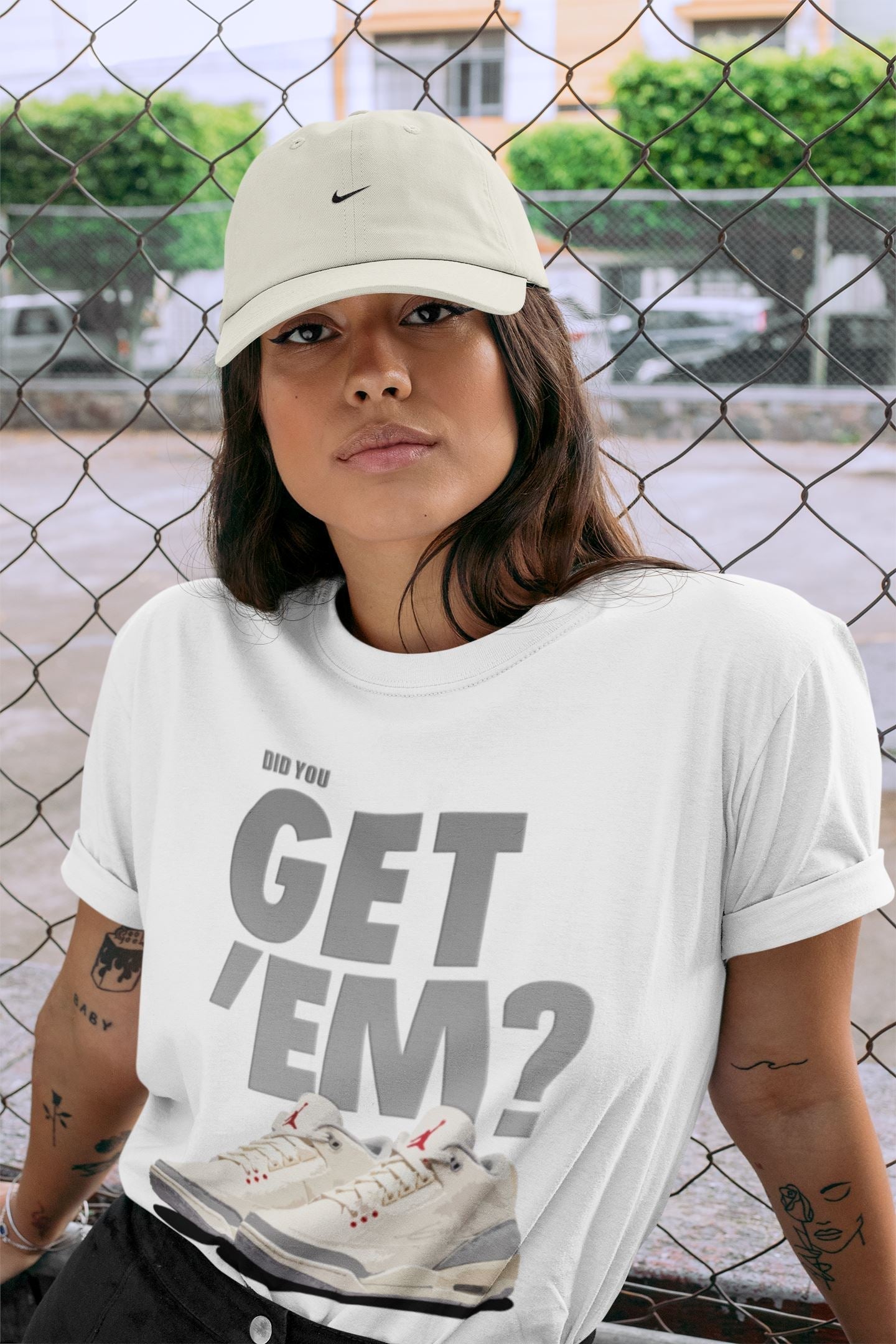 Did You Get 'Em Unisex Tops - Air Jordan 3 Muslin