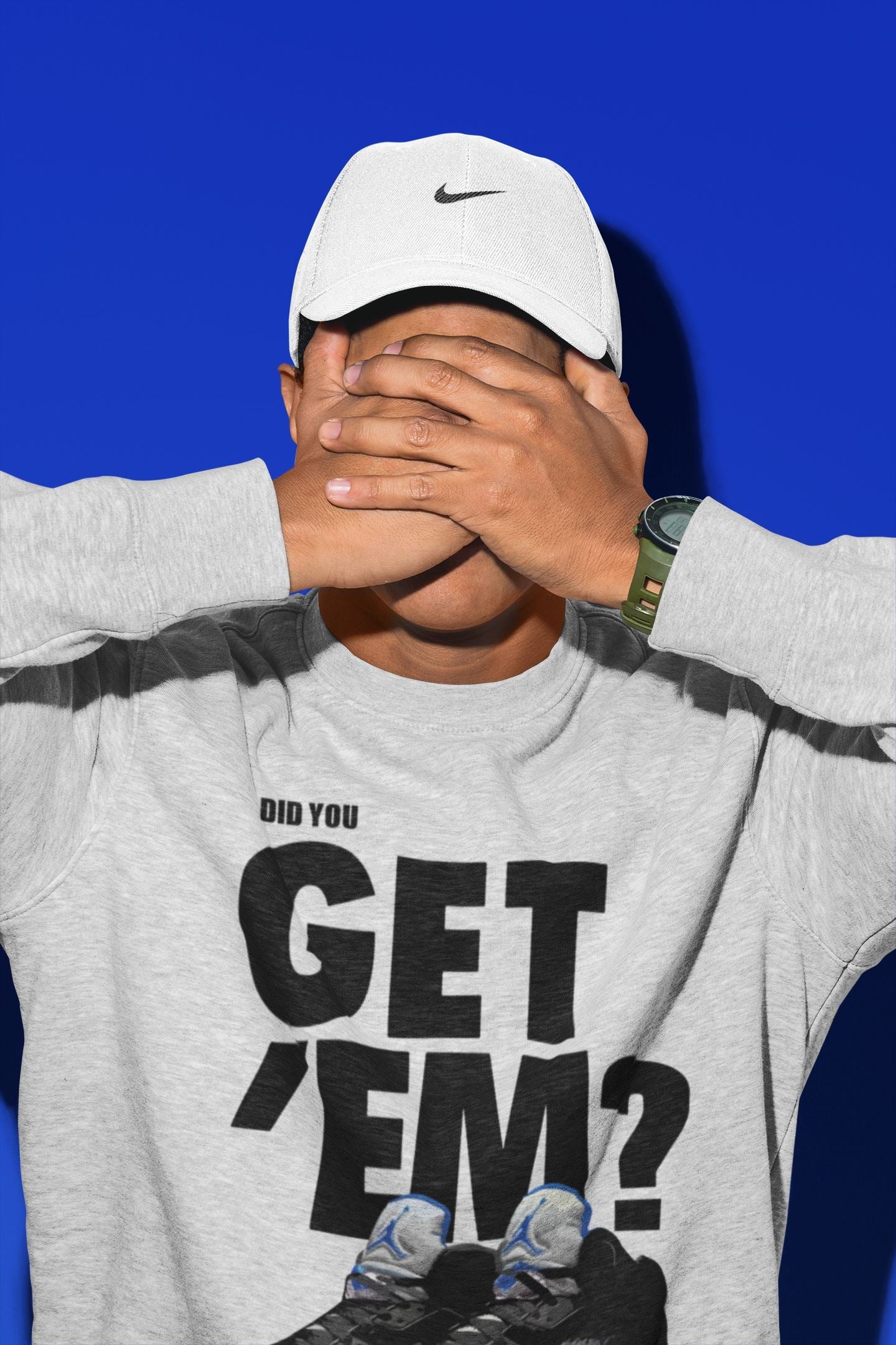 Did You Get 'Em Unisex Tops - Air Jordan 5 Racer Blue
