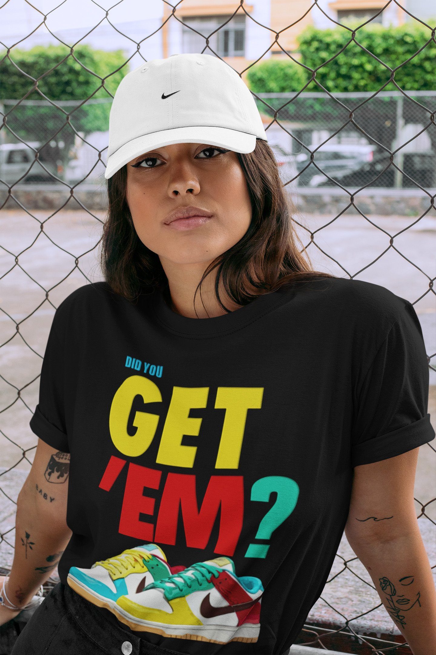 Did You Get 'Em Unisex Tops - Dunk Free 99 White