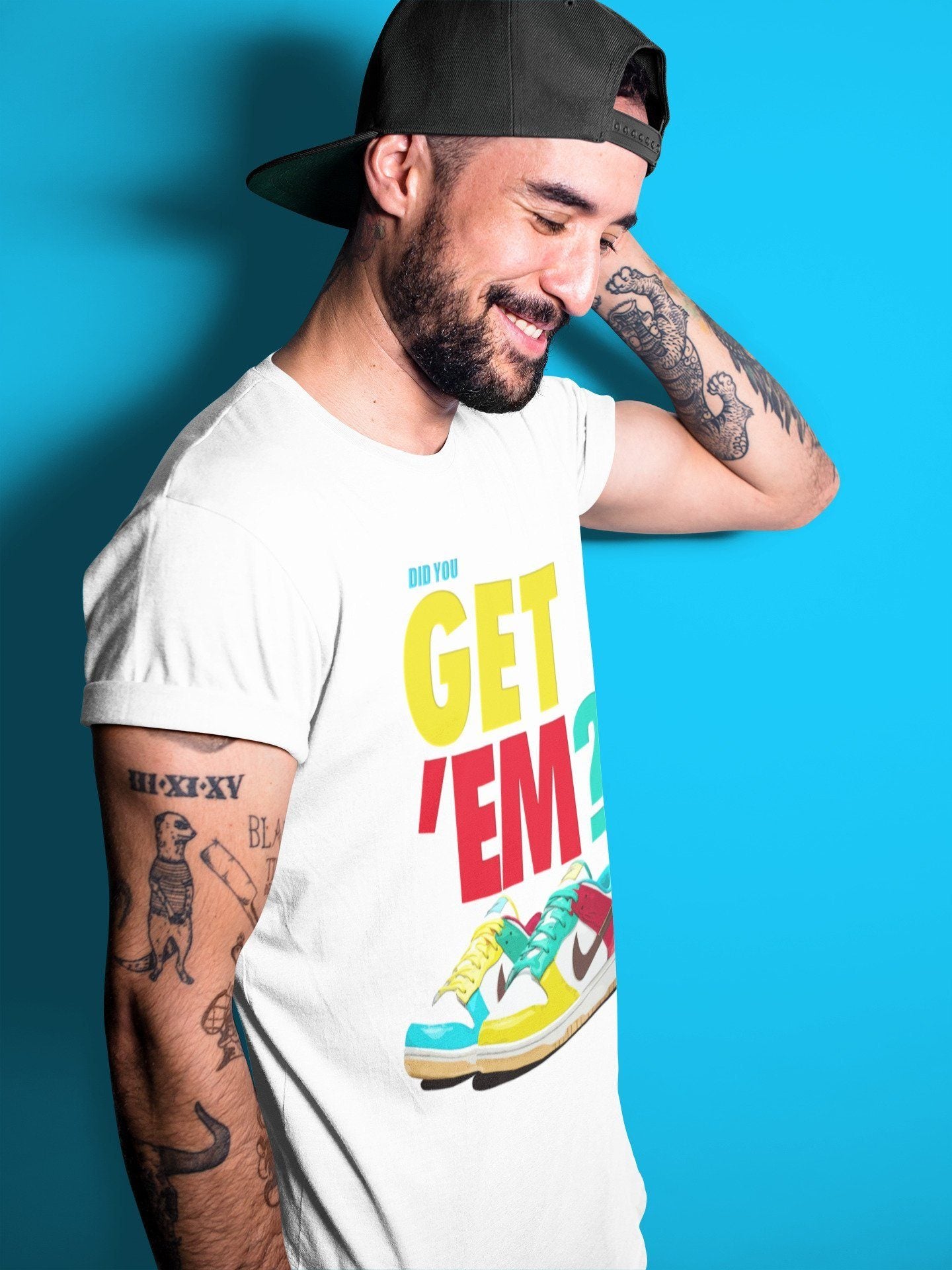 Did You Get 'Em Unisex Tops - Dunk Free 99 White
