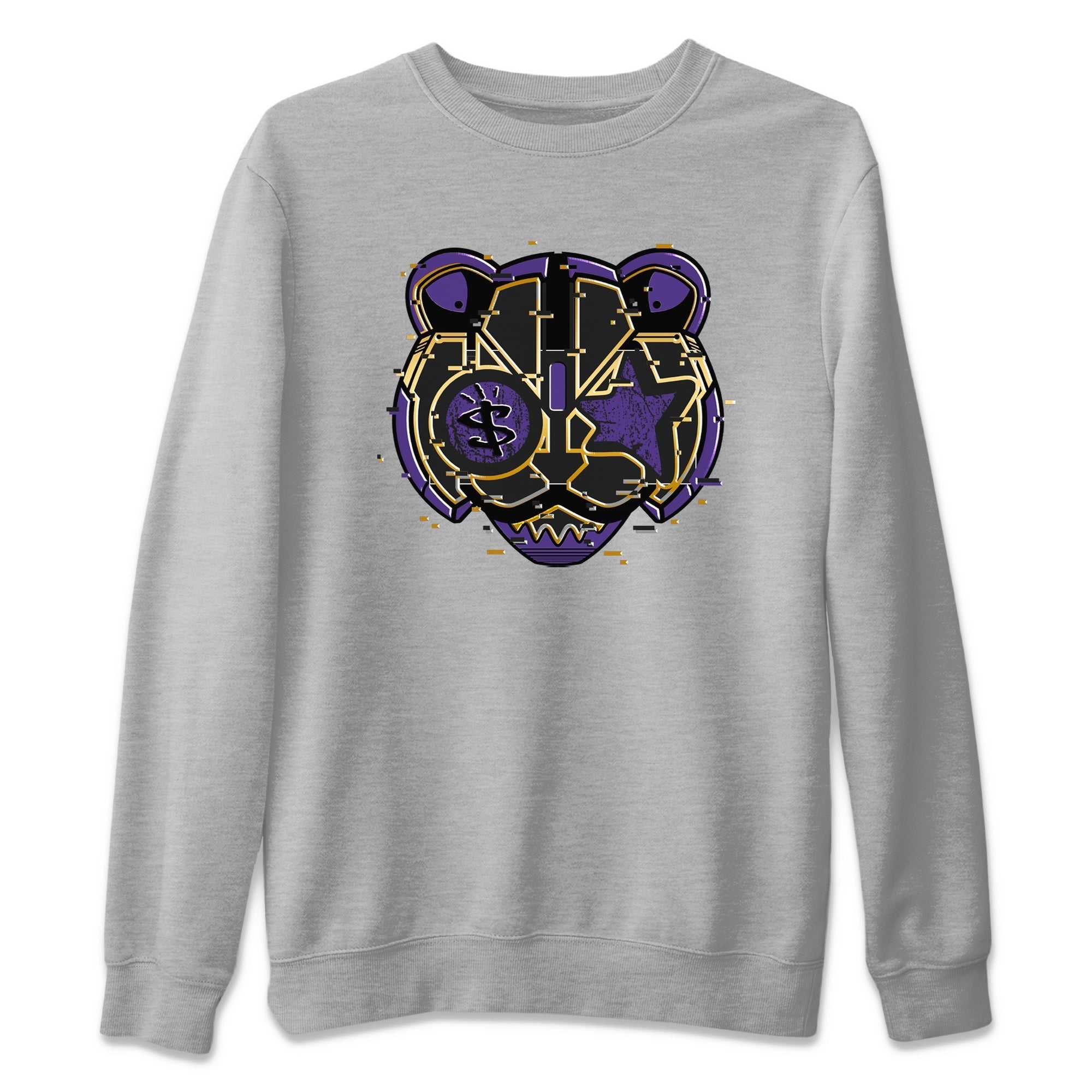 Digital Cat Face Unisex Tops - Air Jordan 12 Field Purple