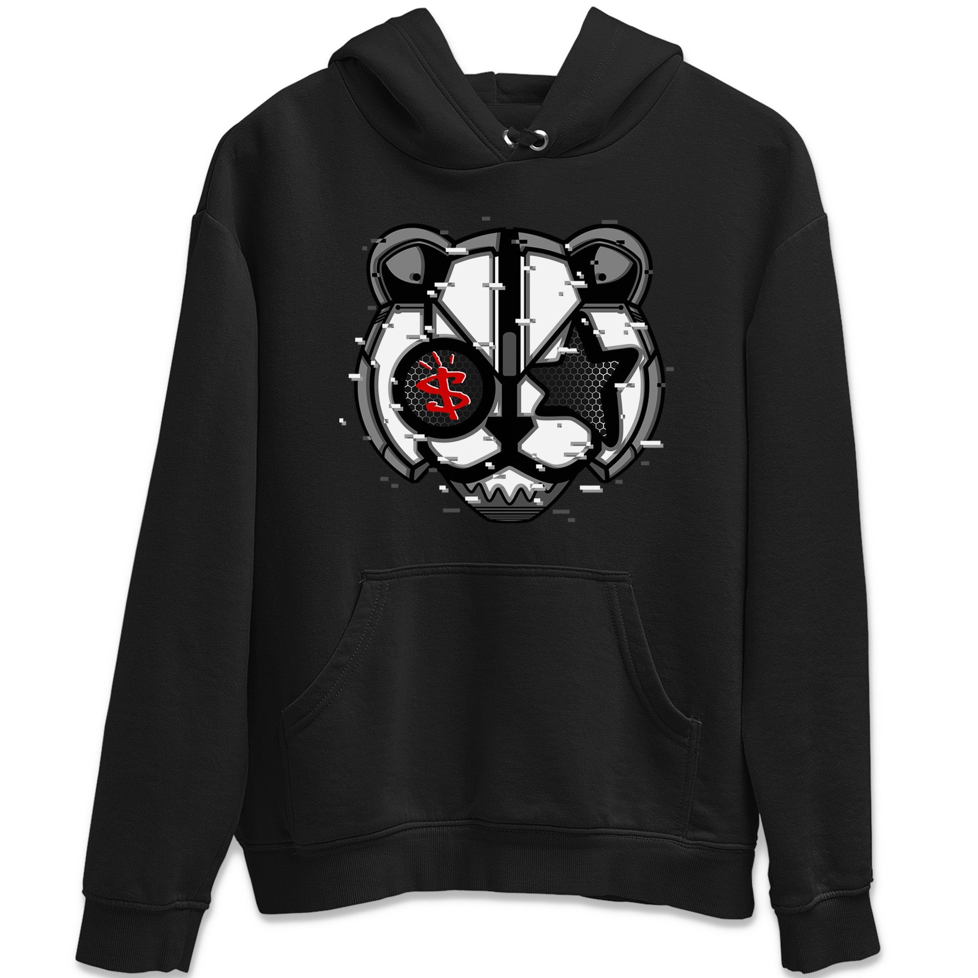 Digital Cat Face Unisex Tops - Air Jordan 13 Black Flint