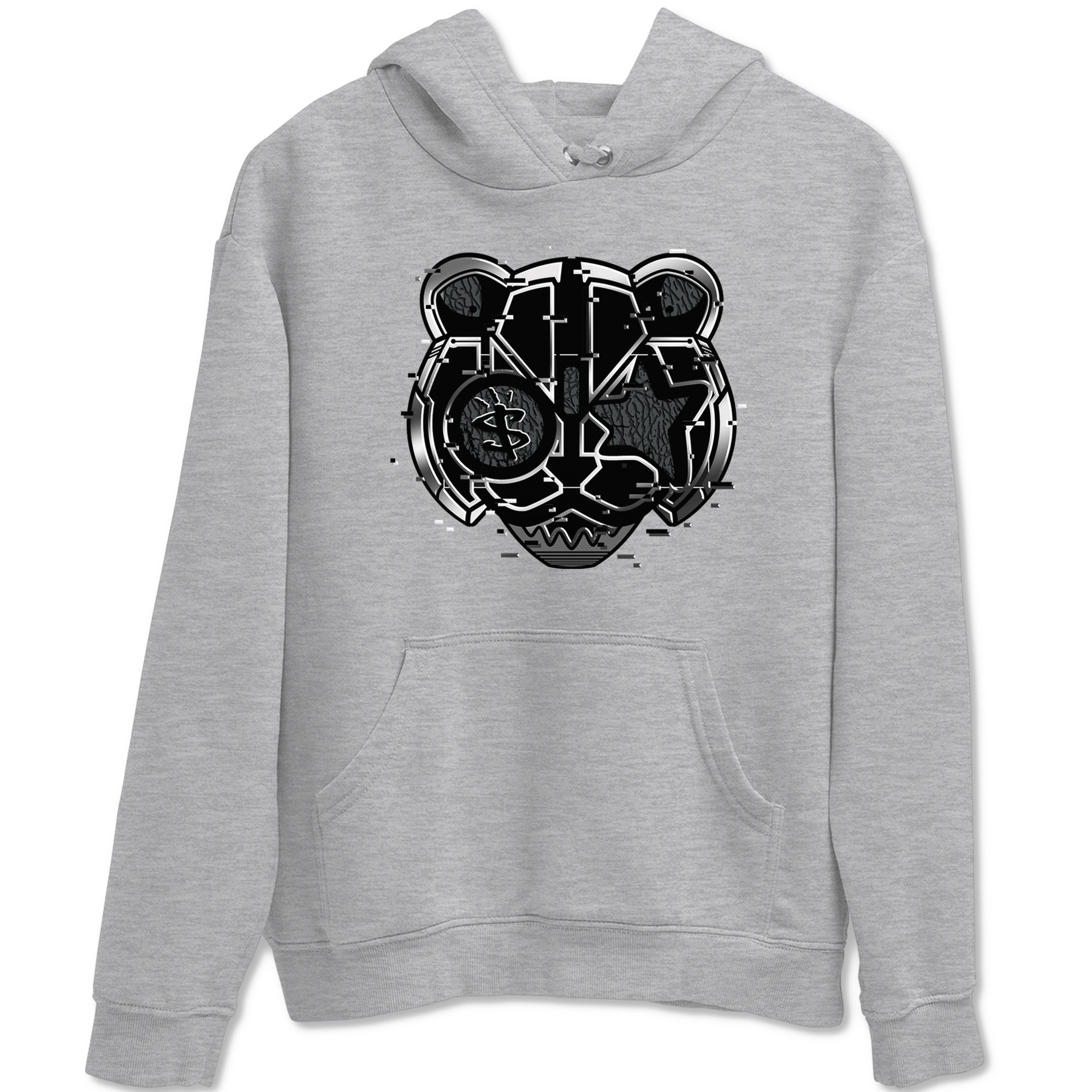 Digital Cat Face snkmatch Tees - Air Jordan 3 Black Cat