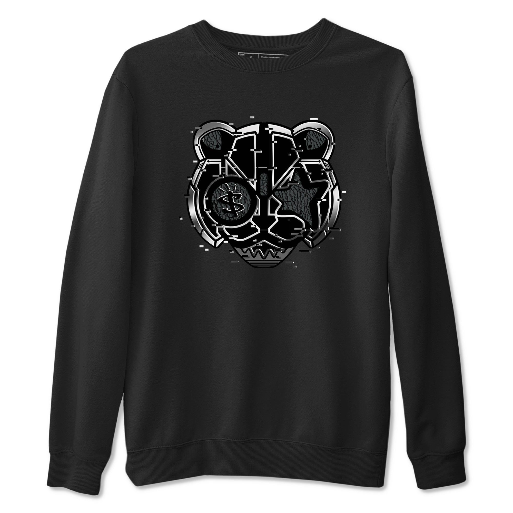 Digital Cat Face snkmatch Tees - Air Jordan 3 Black Cat