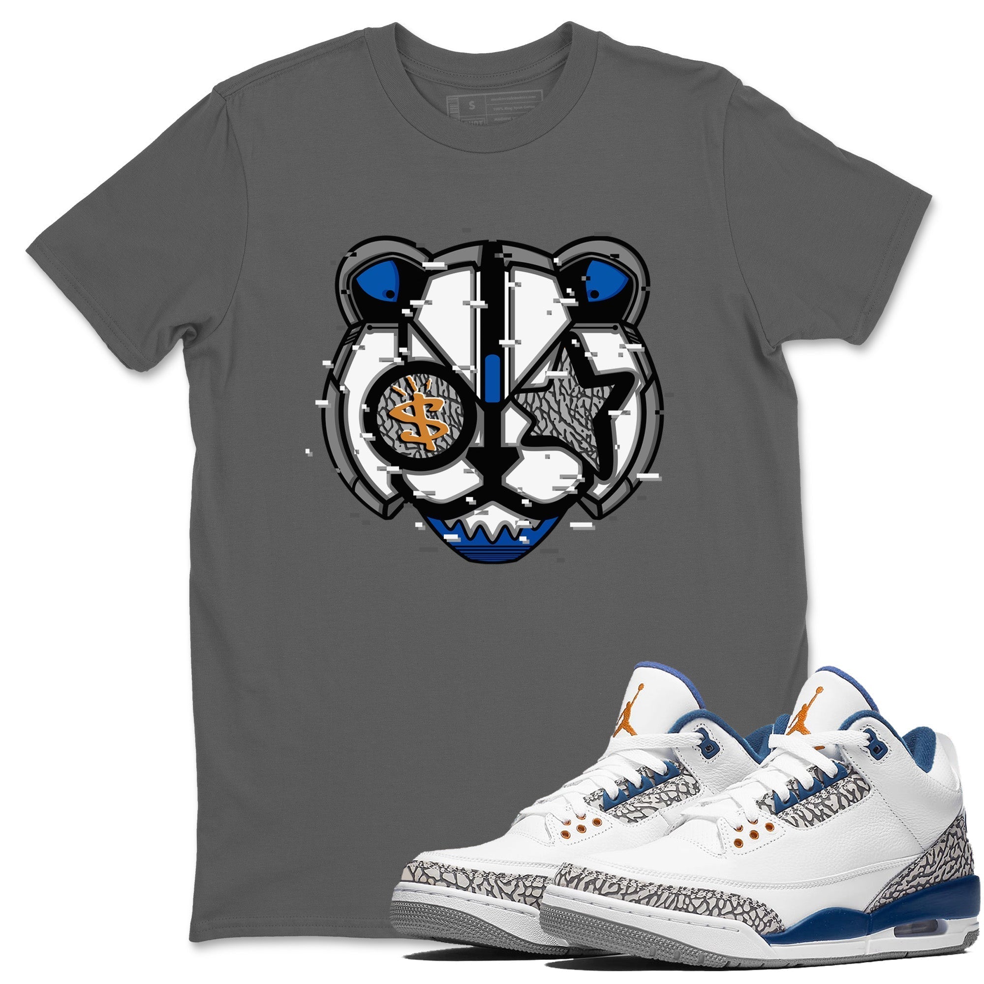 Digital Cat Face Unisex Tops - Air Jordan 3 Wizards