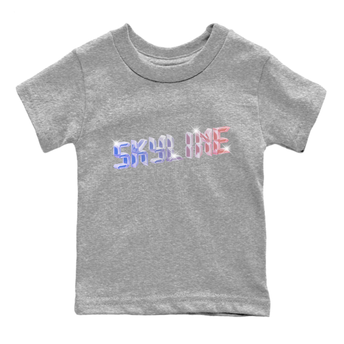 Digital Crystal Kids Tops - Air Jordan 1 Skyline