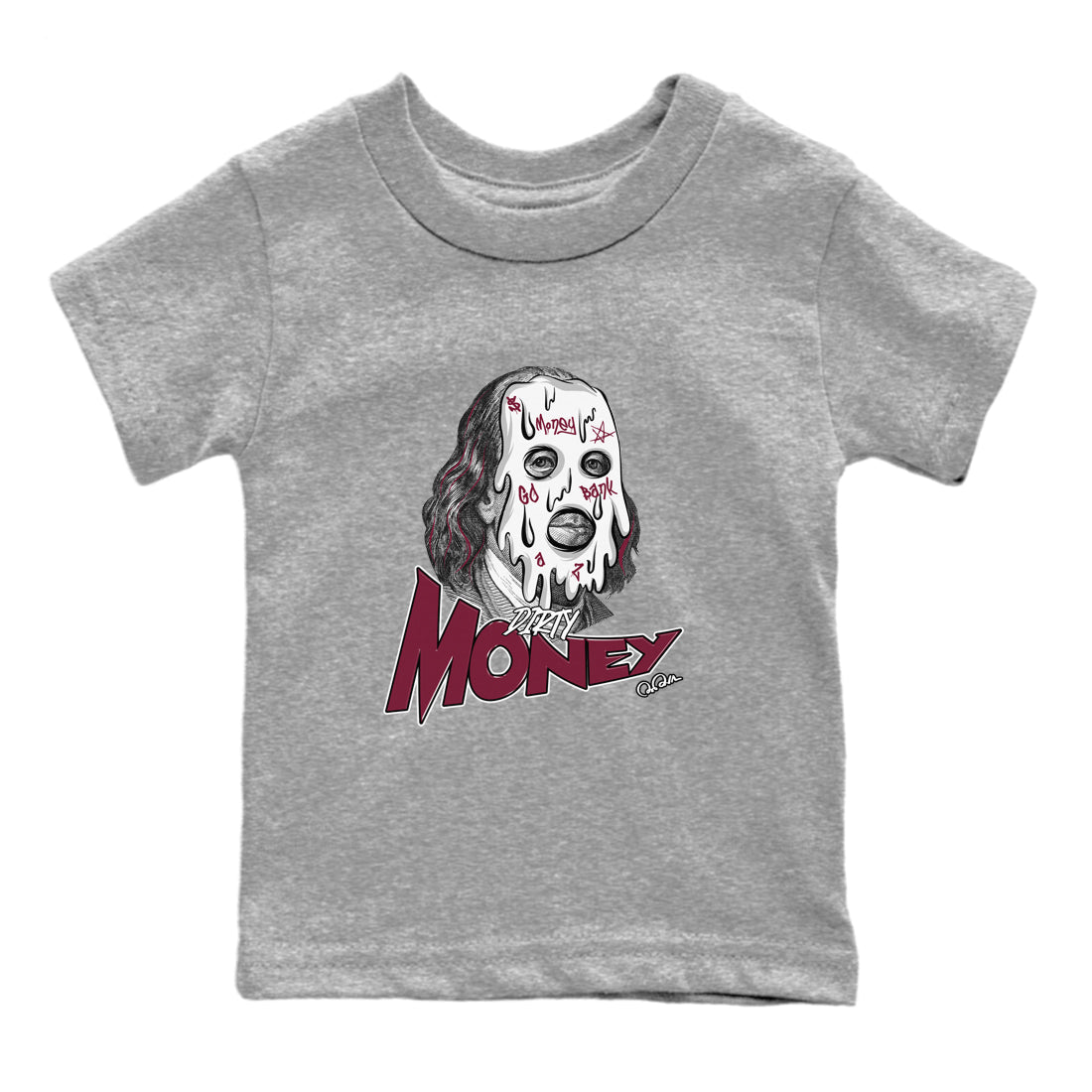 Dirty Money snkmatch Tee Kids - Air Jordan 1 Metallic Burgundy