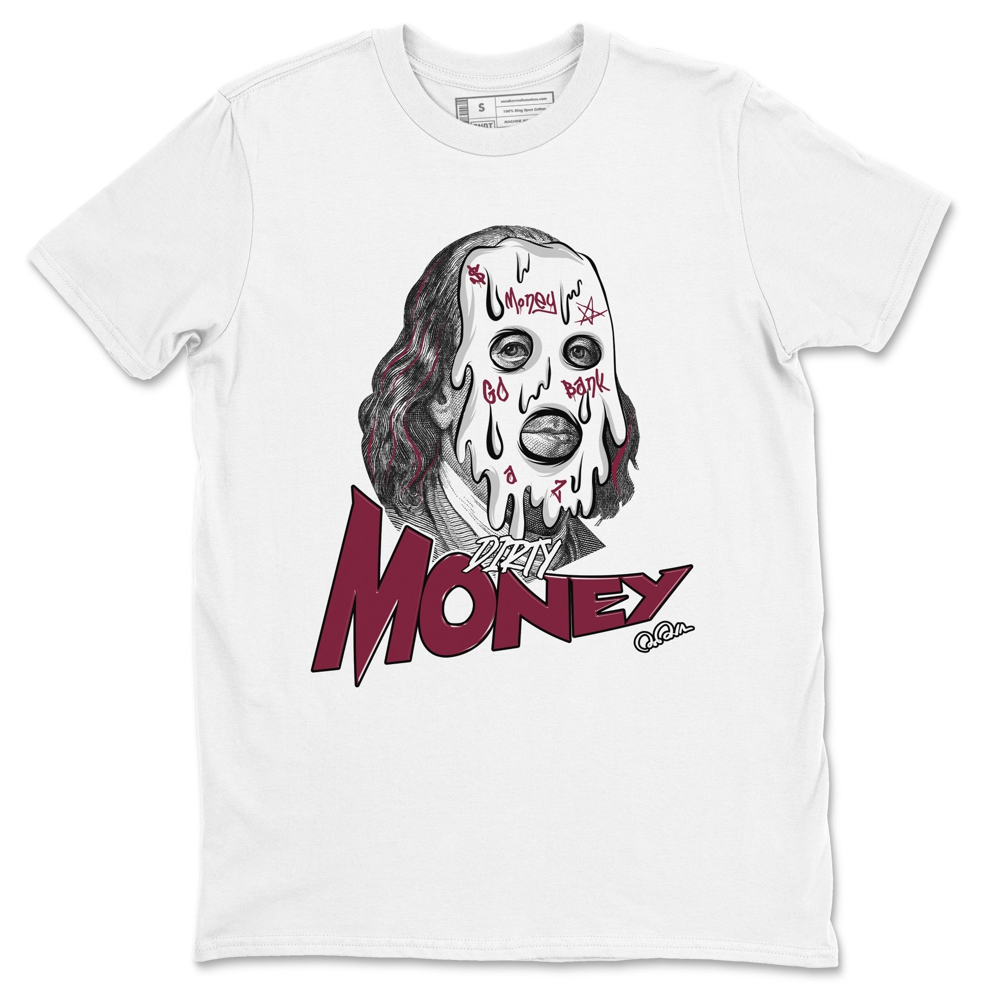 Dirty Money snkmatch Tee - Air Jordan 1 Metallic Burgundy