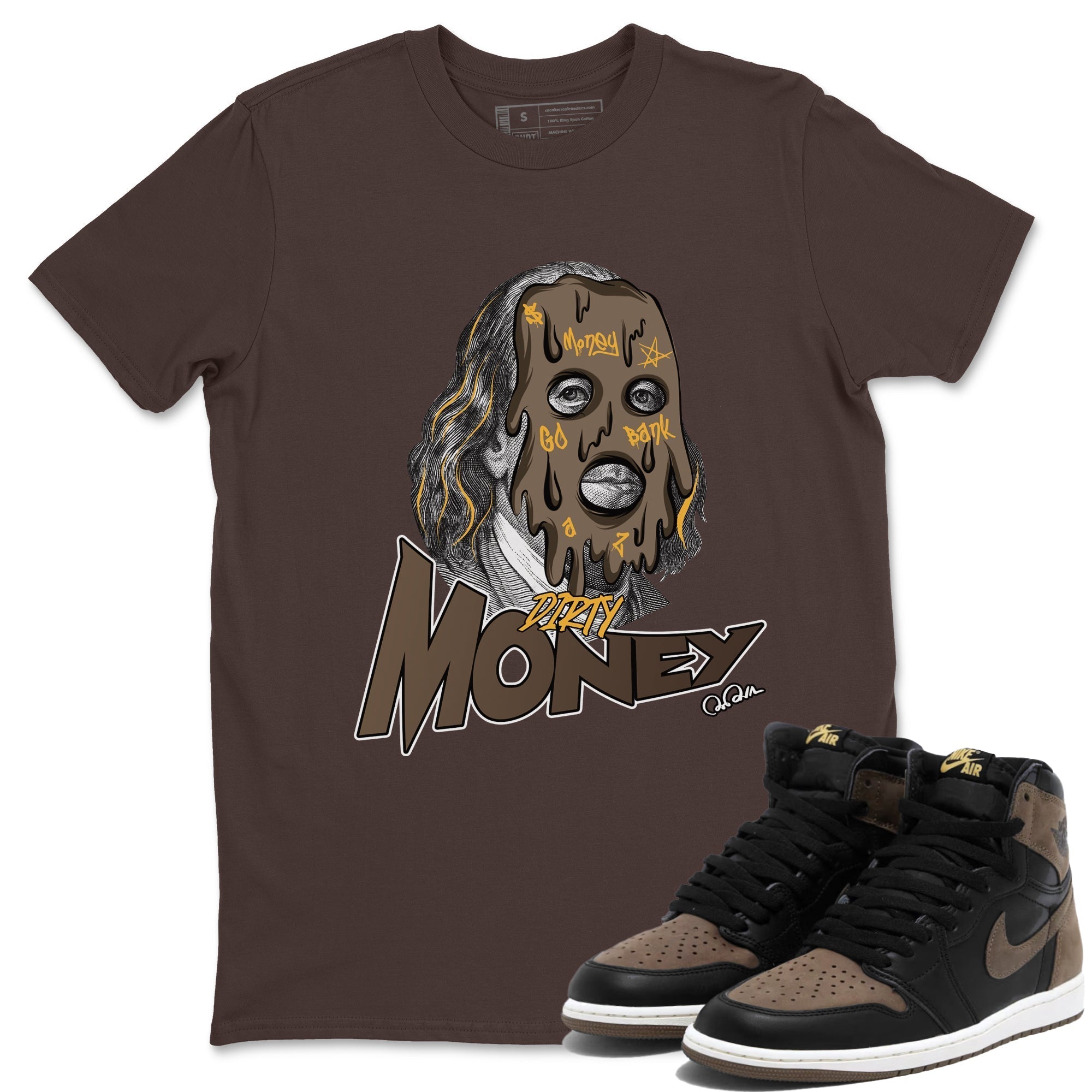 Dirty Money snkmatch Tee - Air Jordan 1 Palomino