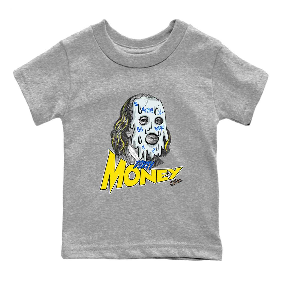 Dirty Money snkmatch Tees Kids - Air Jordan 1 Travis Scott Canary