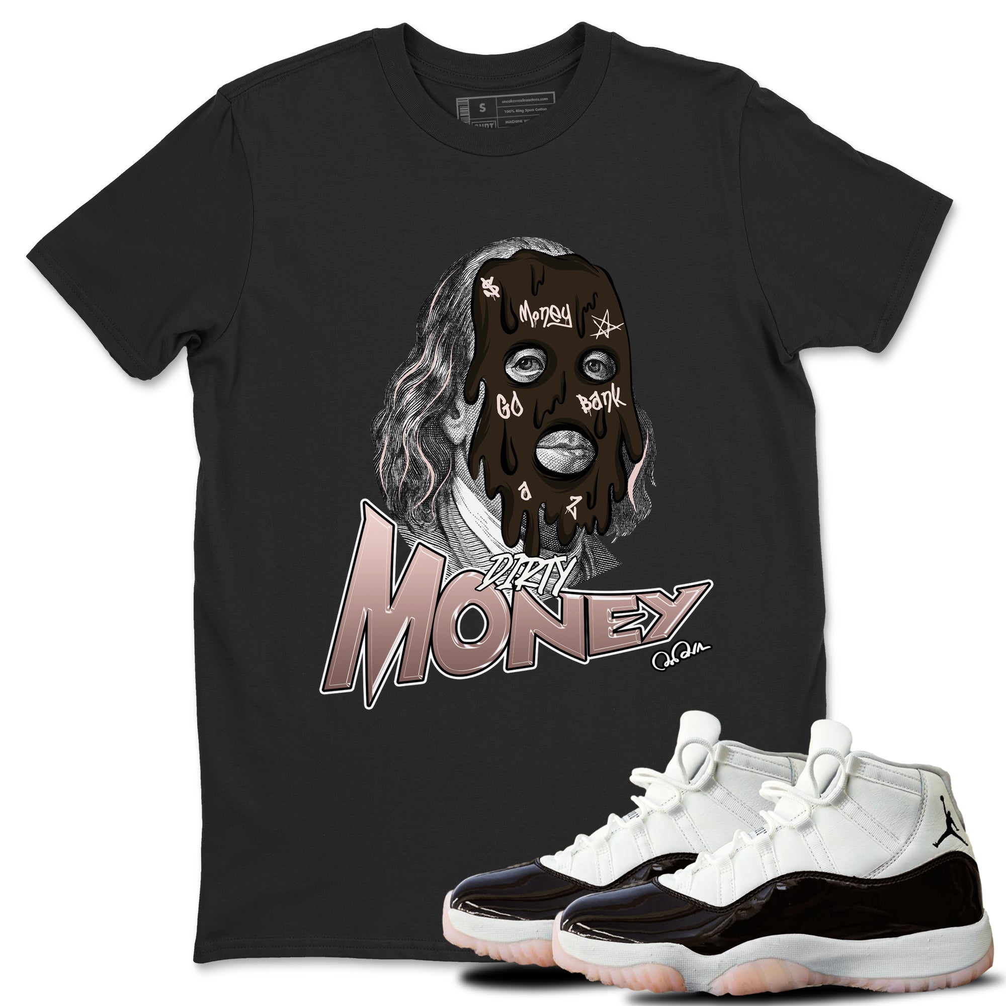 Dirty Money snkmatch Tee - Air Jordan 11 Neapolitan