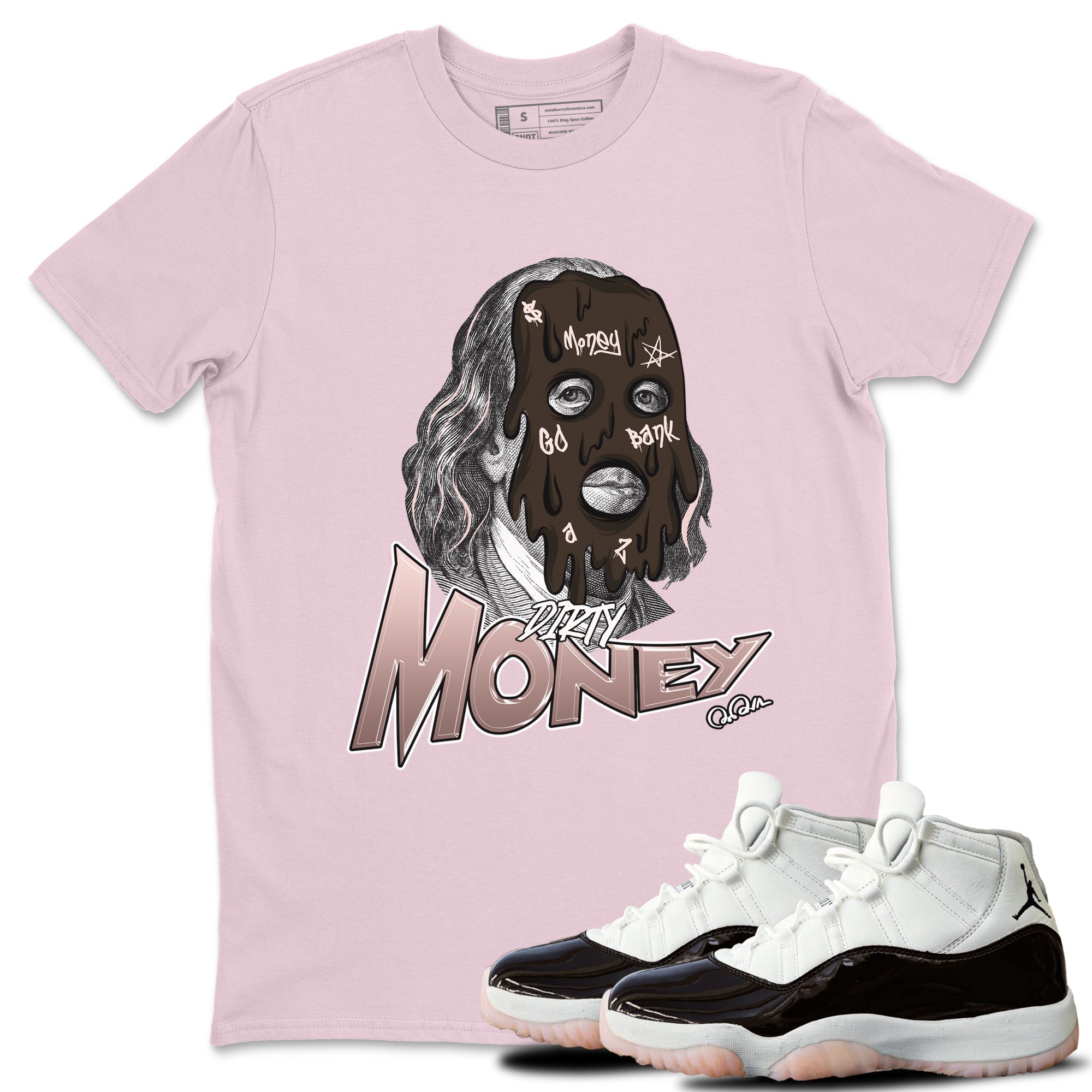 Dirty Money snkmatch Tee - Air Jordan 11 Neapolitan